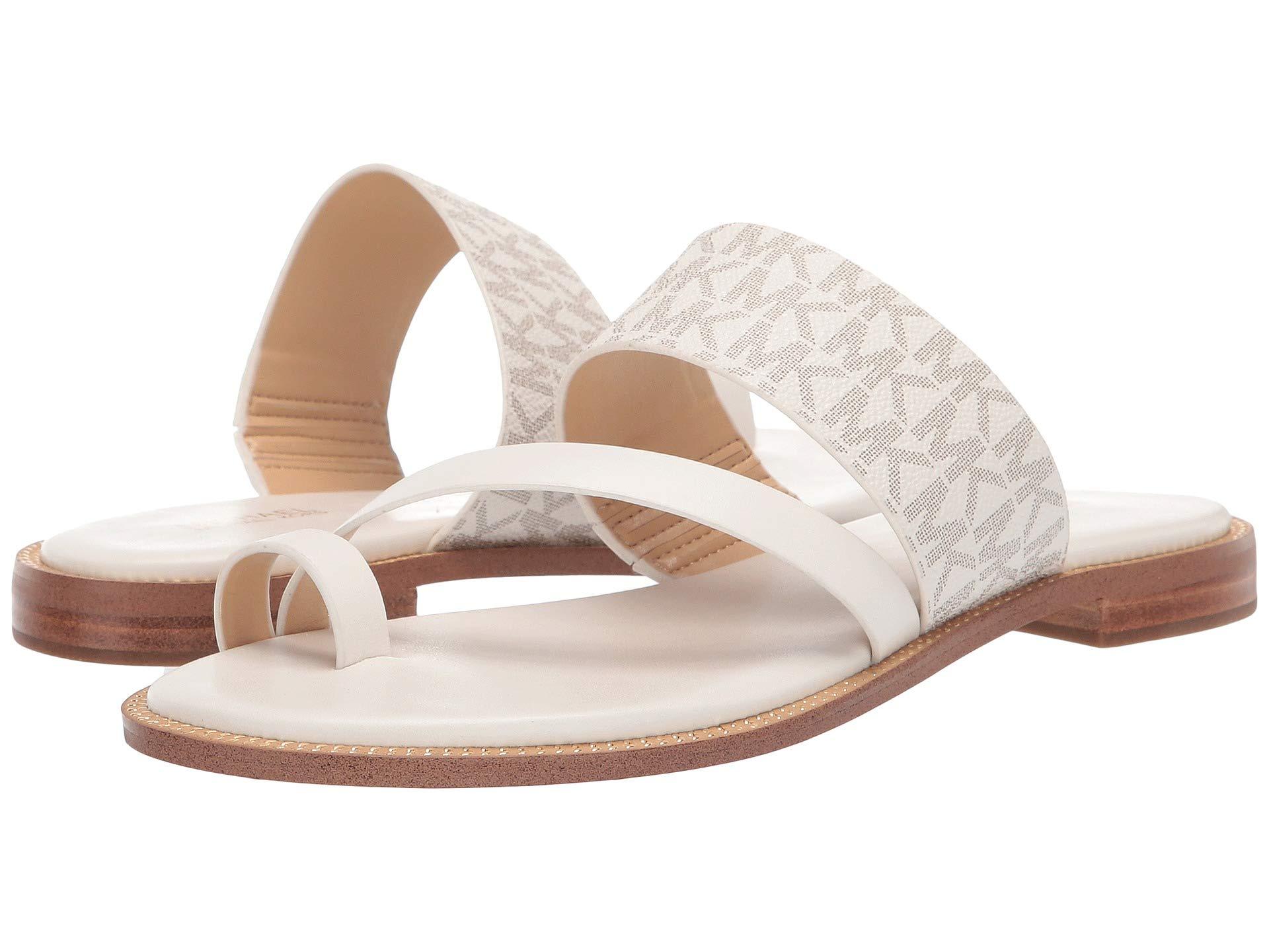 sandals beige flat