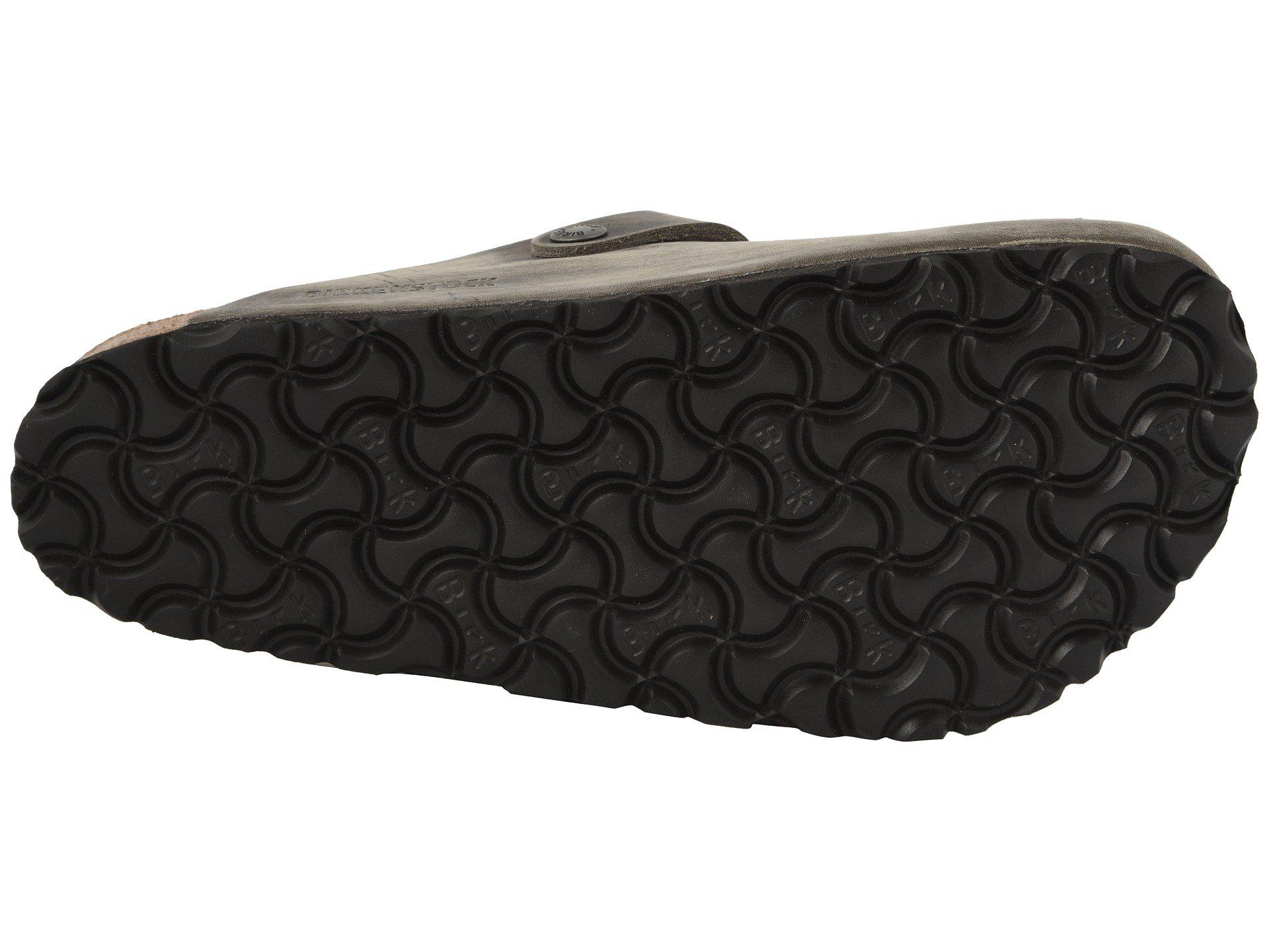 birkenstock boston soft footbed iron oiled leather
