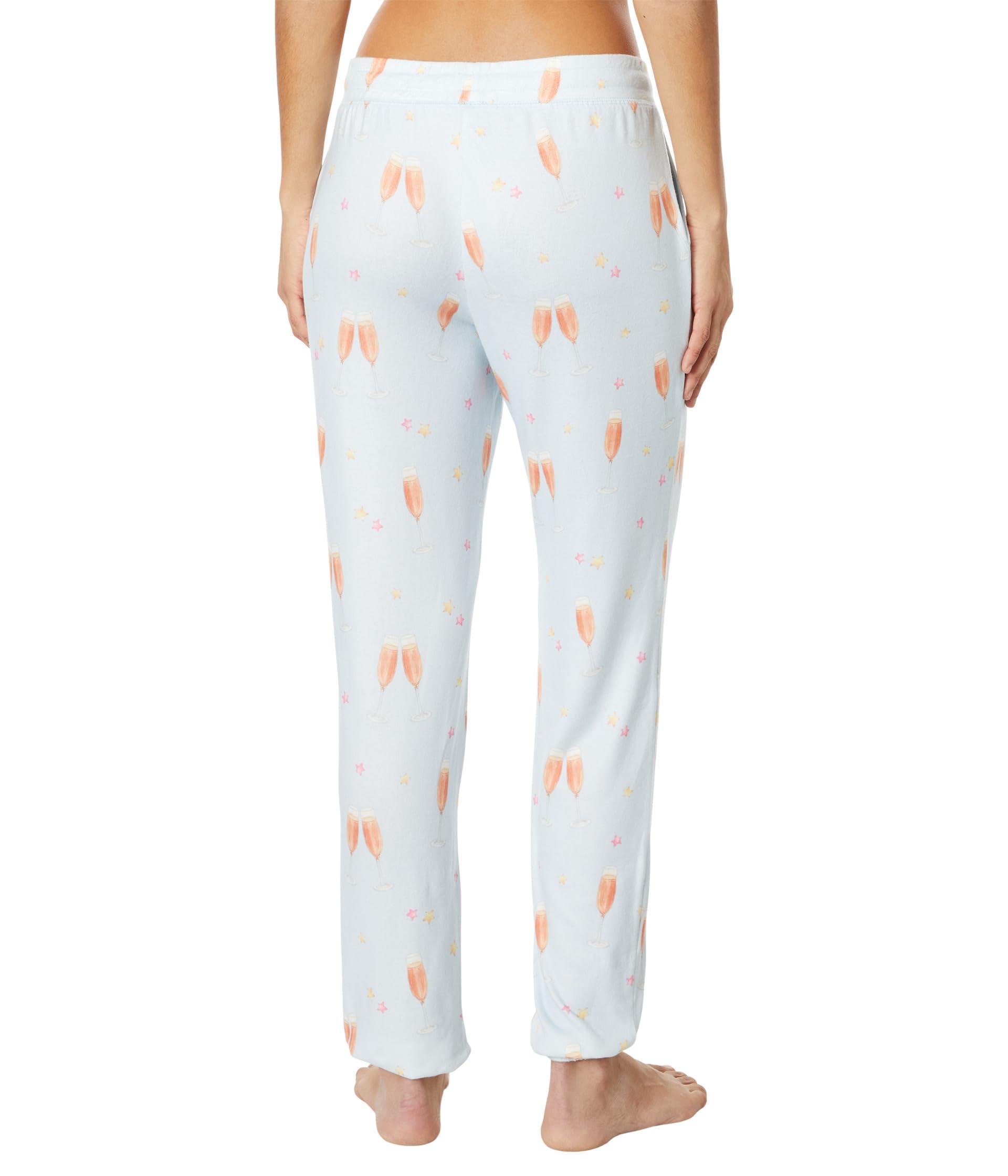Pj Salvage You Had Me At Rose Joggers in Blue Lyst