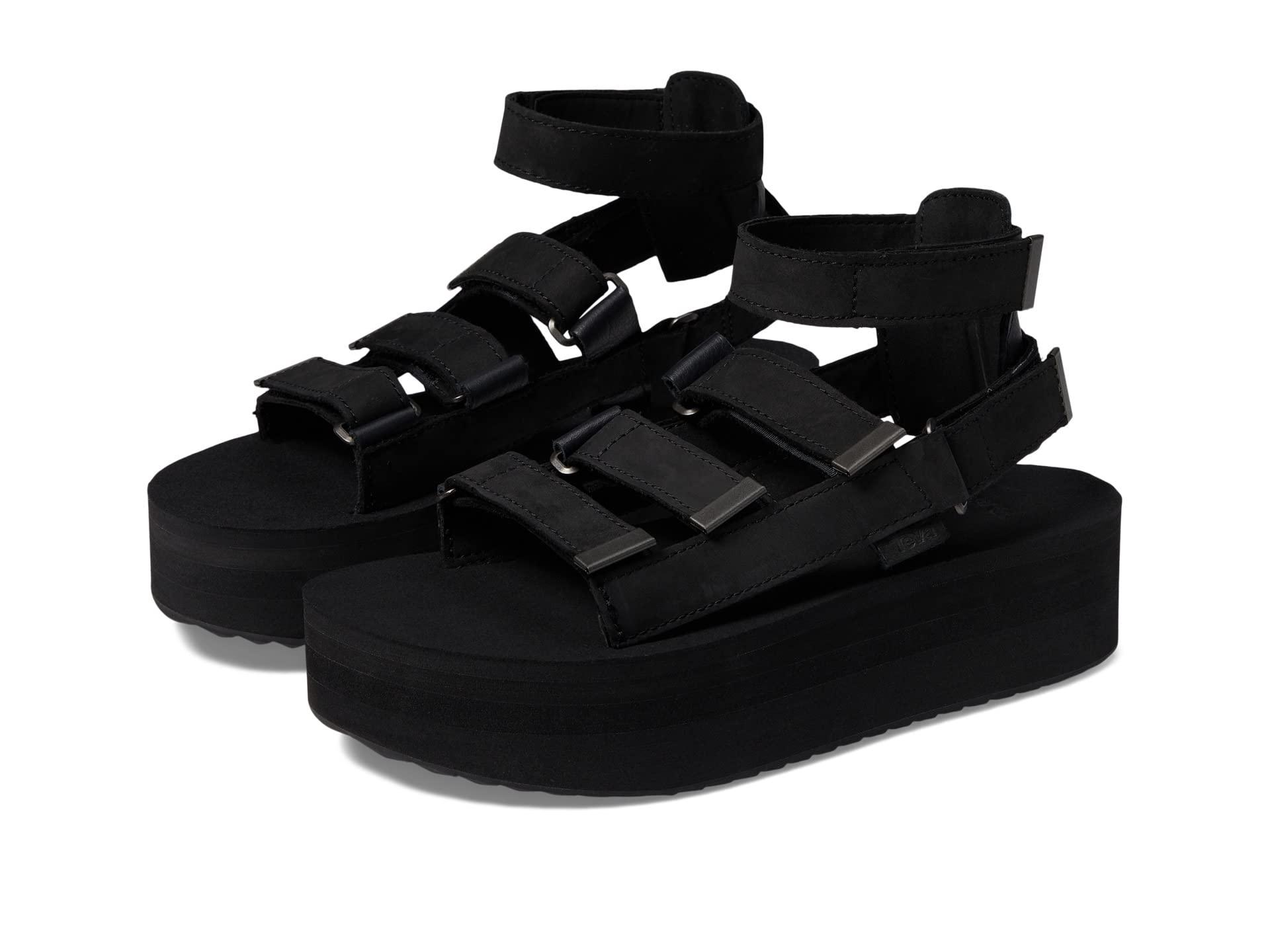 teva flatform satin