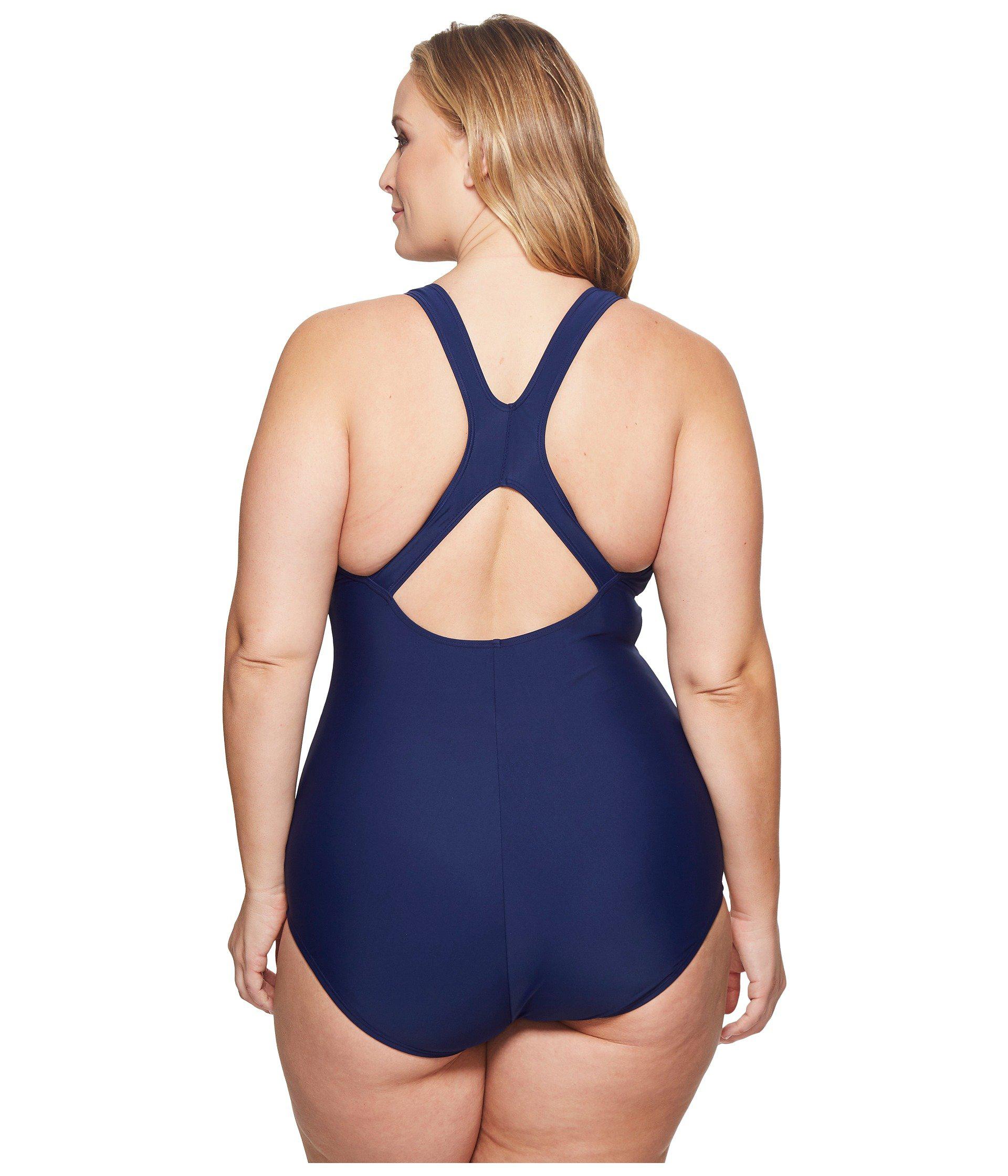 Speedo Plus Size Conservative Ultraback One Piece ( Black) Women's Swimsuits  One Piece in Blue | Lyst