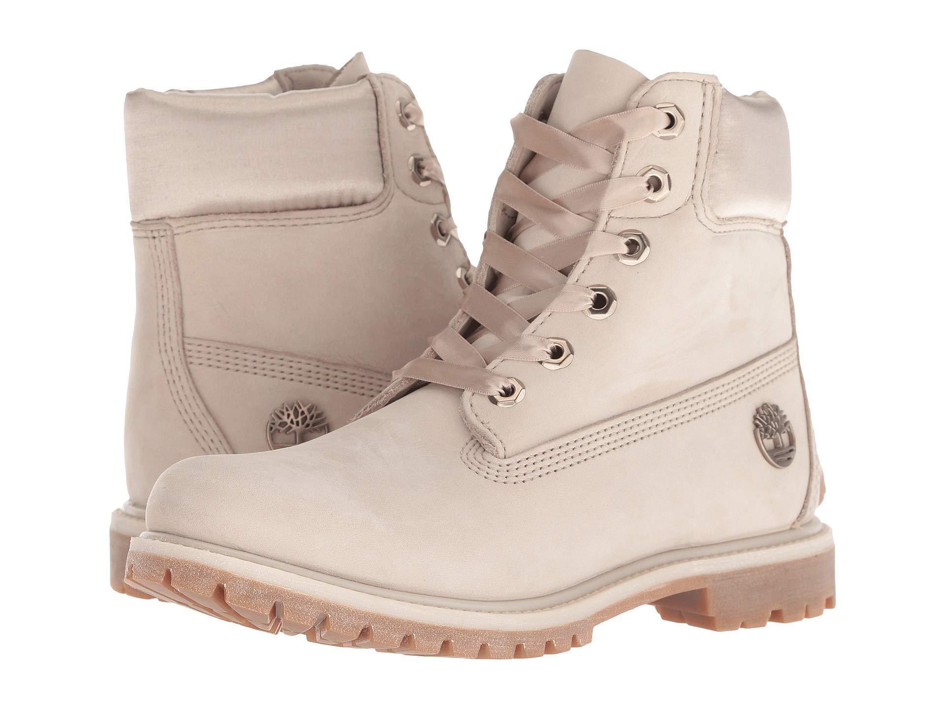 Timberland Leather 6 Premium Waterproof Boot (light Taupe Nubuck) Lace-up  Boots in Brown - Lyst