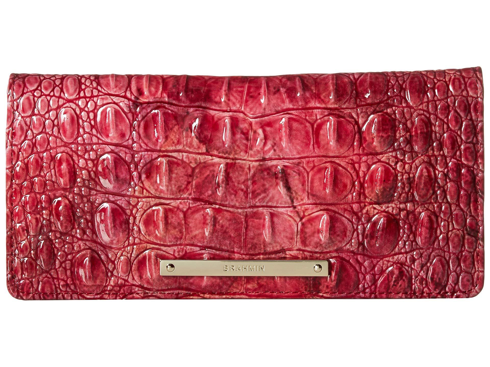 Brahmin Leather Melbourne Ady Wallet (pecan) Wallet Handbags in Red Lyst