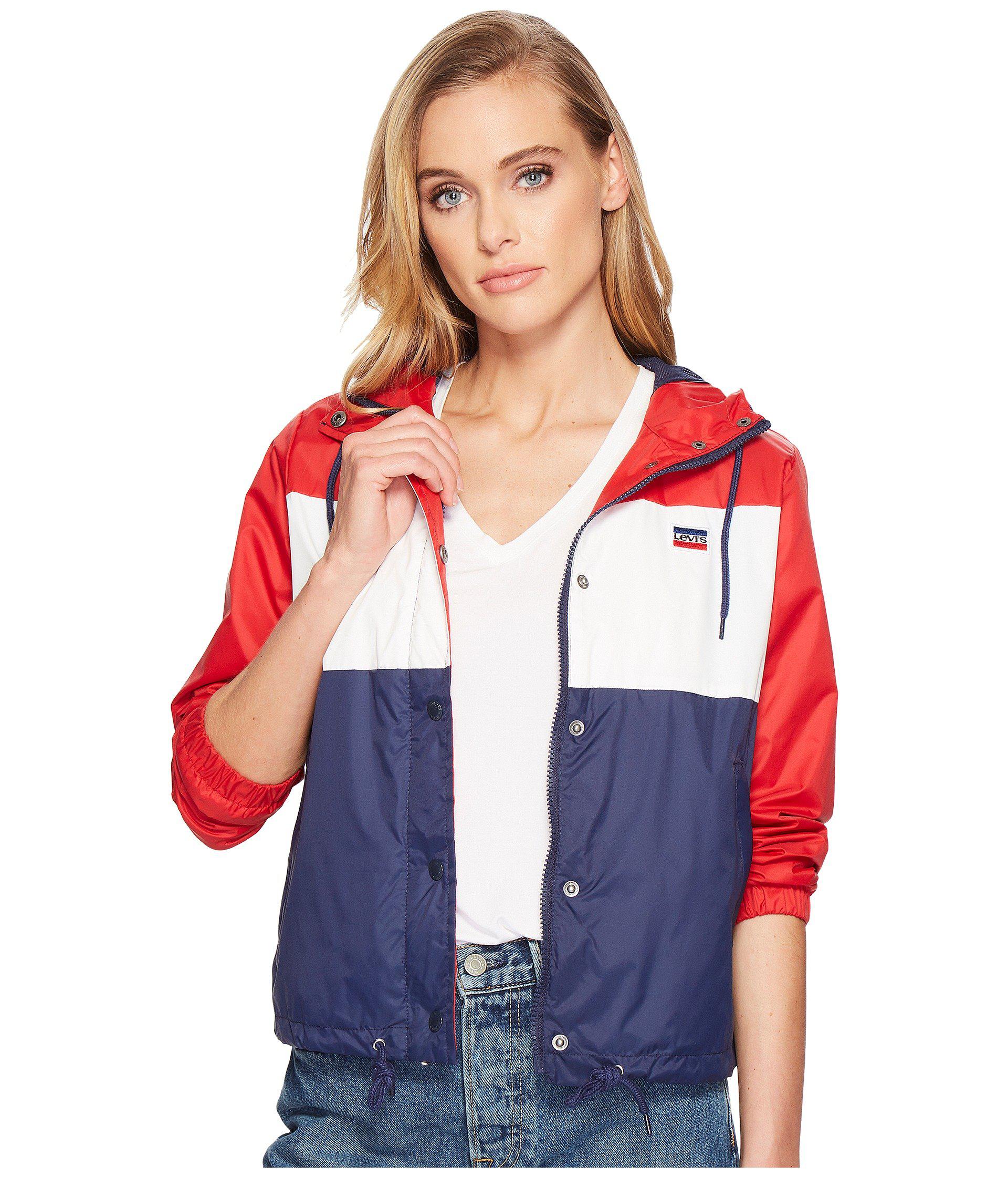 levis color block hoodie women's