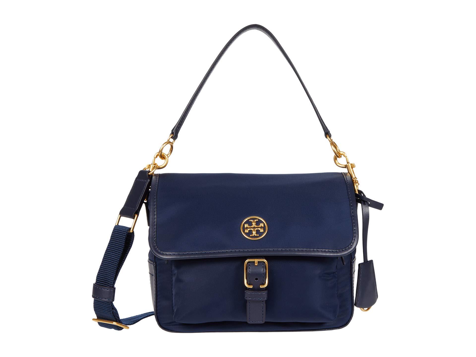 Tory Burch Leather Piper Crossbody in Navy (Blue) - Lyst