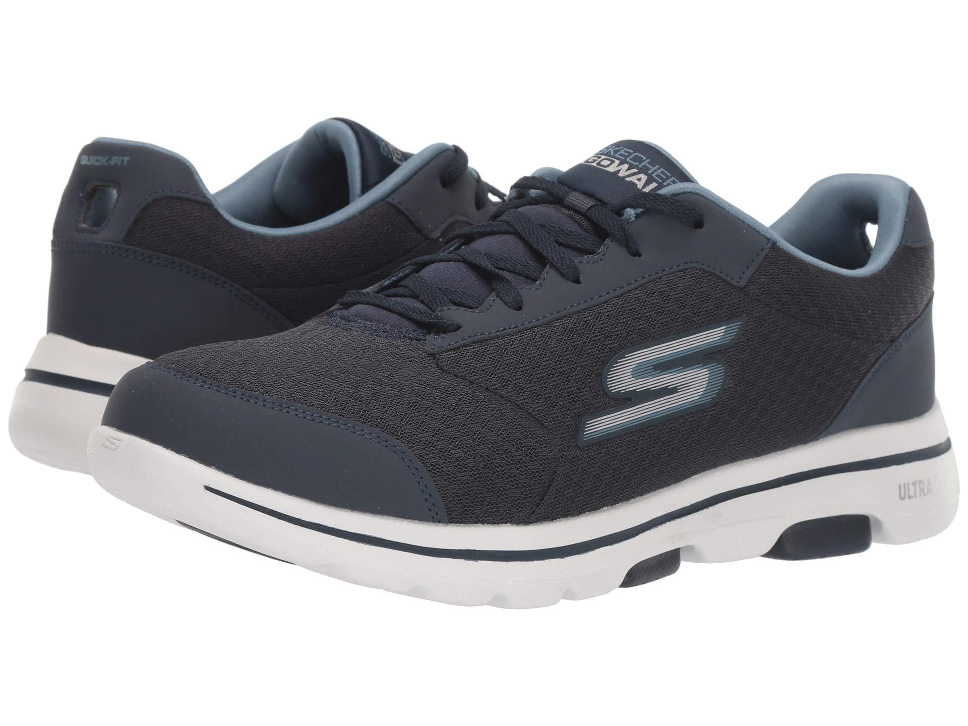 Skechers Synthetic Go Walk 5 - Qualify in Navy (Blue) for Men - Lyst