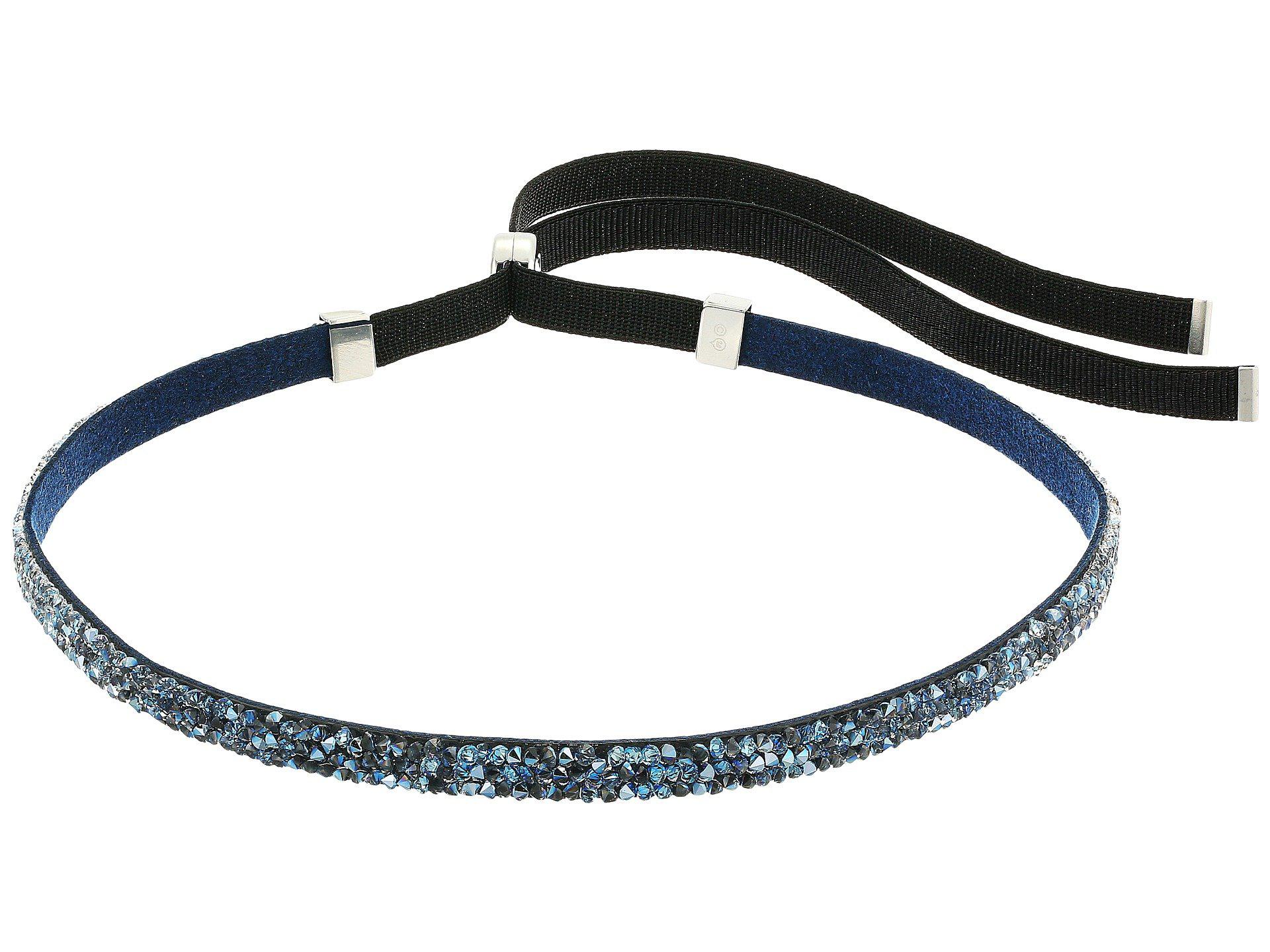 Swarovski Crystaldust Necklace Choker in Blue/White (Blue) | Lyst