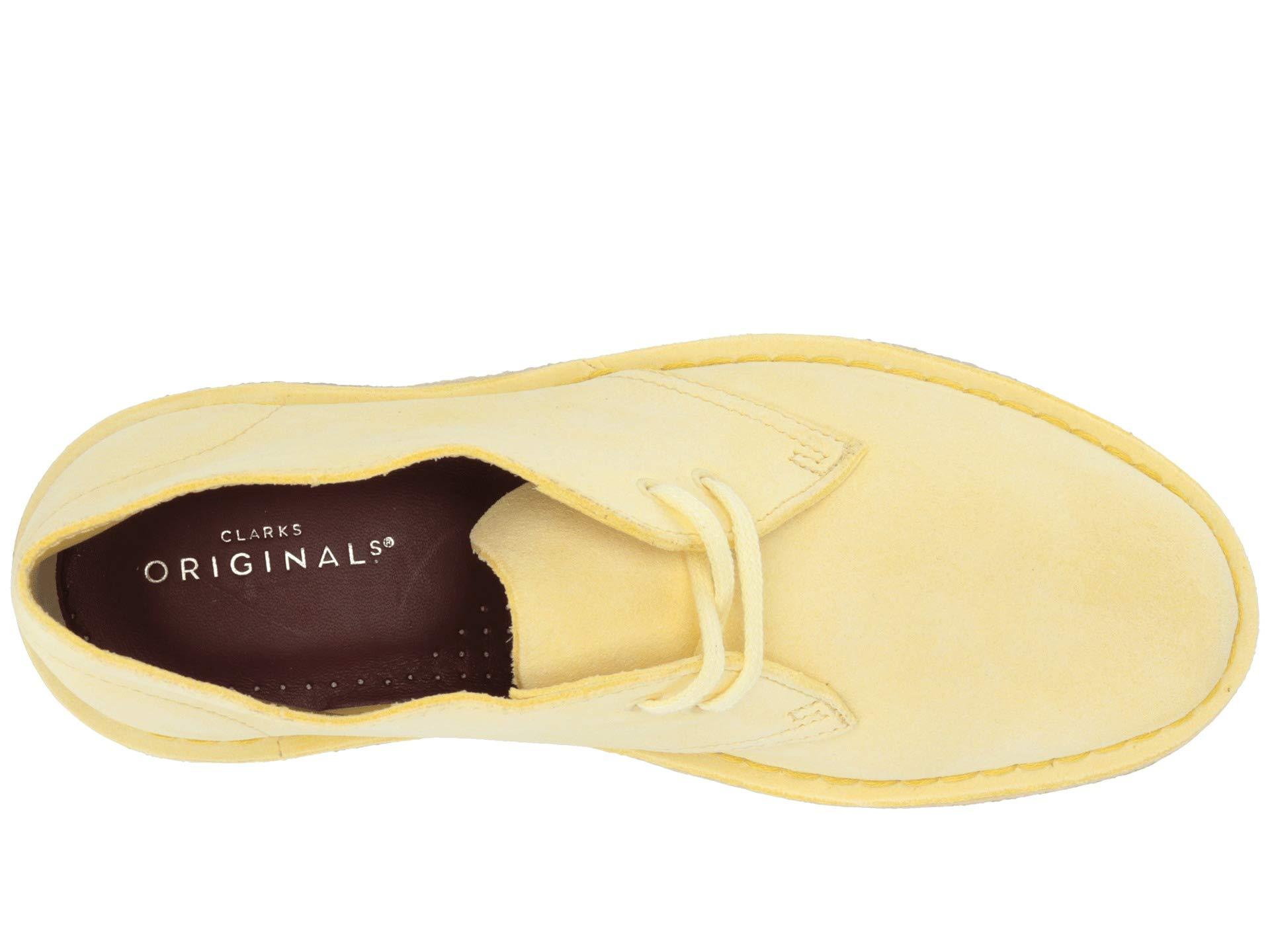 clarks desert boots yellow