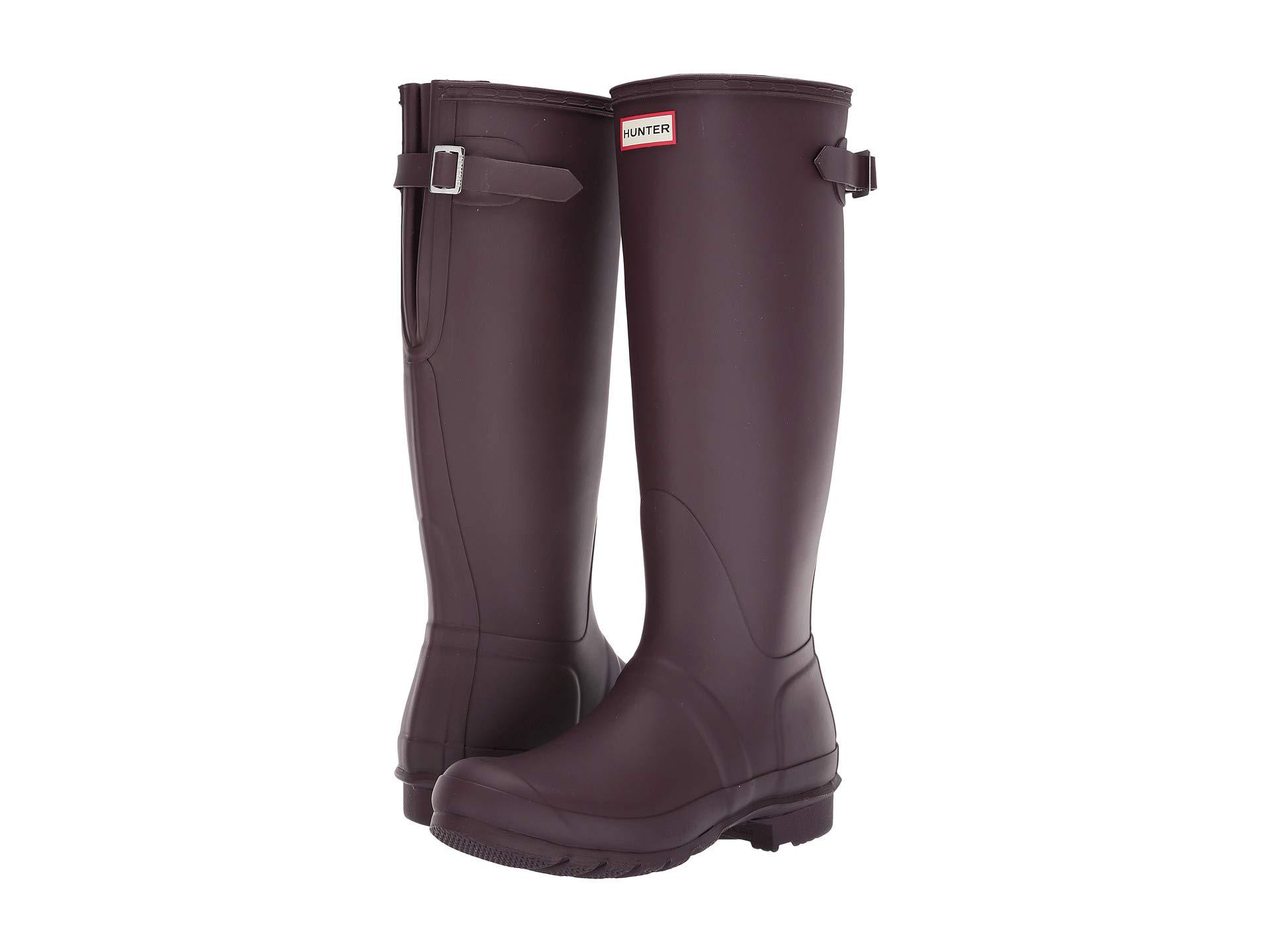 black grape hunter boots