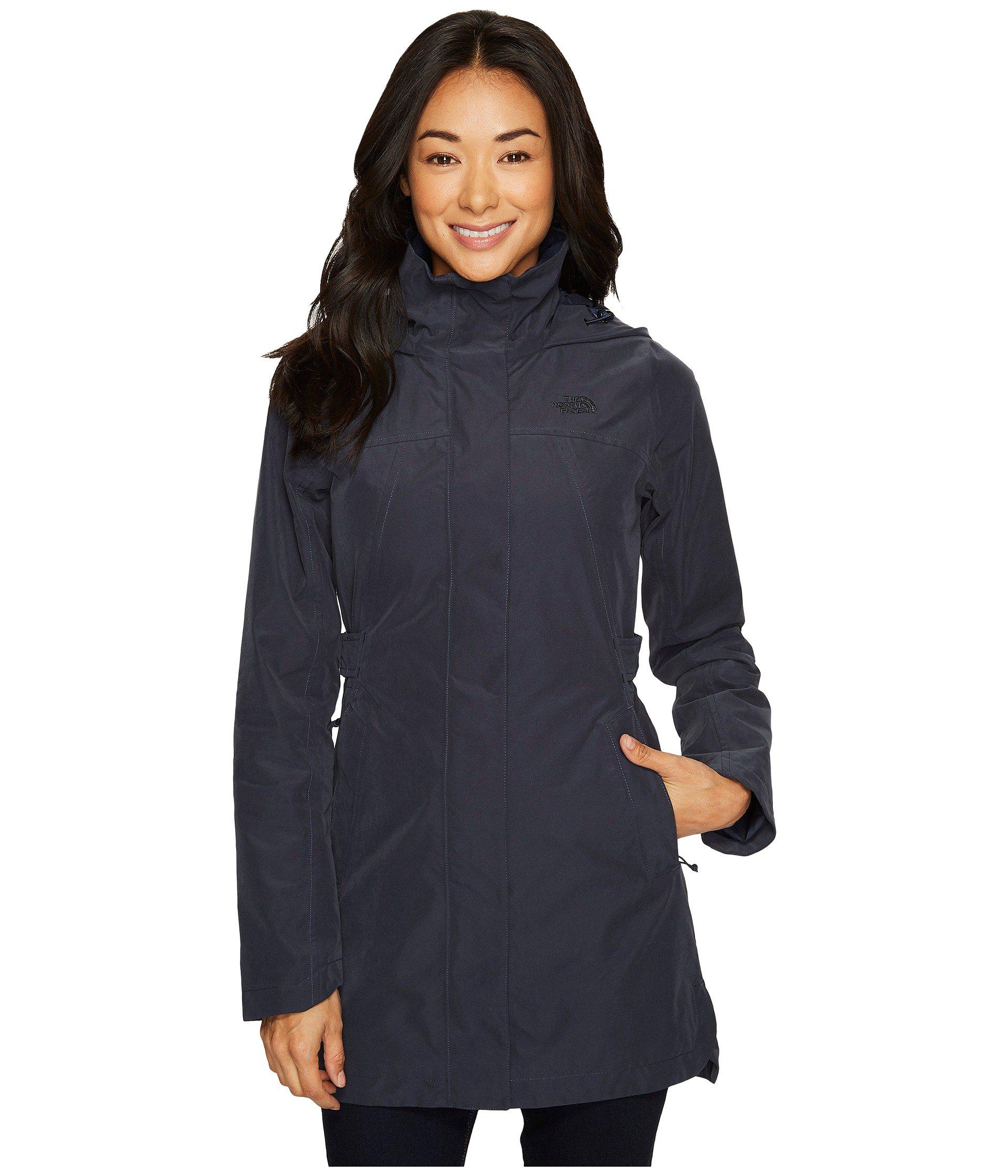 north face laney ii trench raincoat