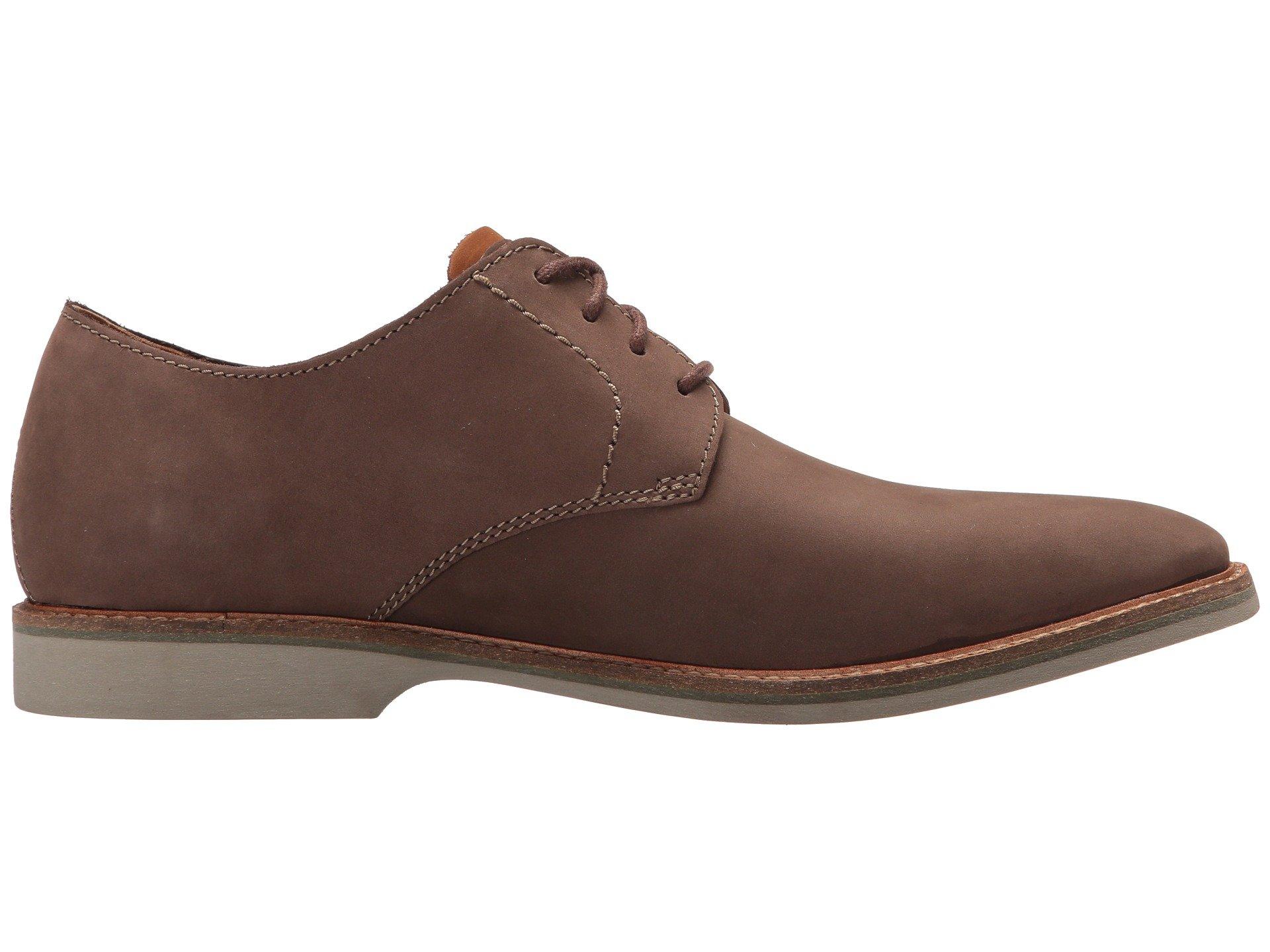 clarks atticus lace taupe nubuck