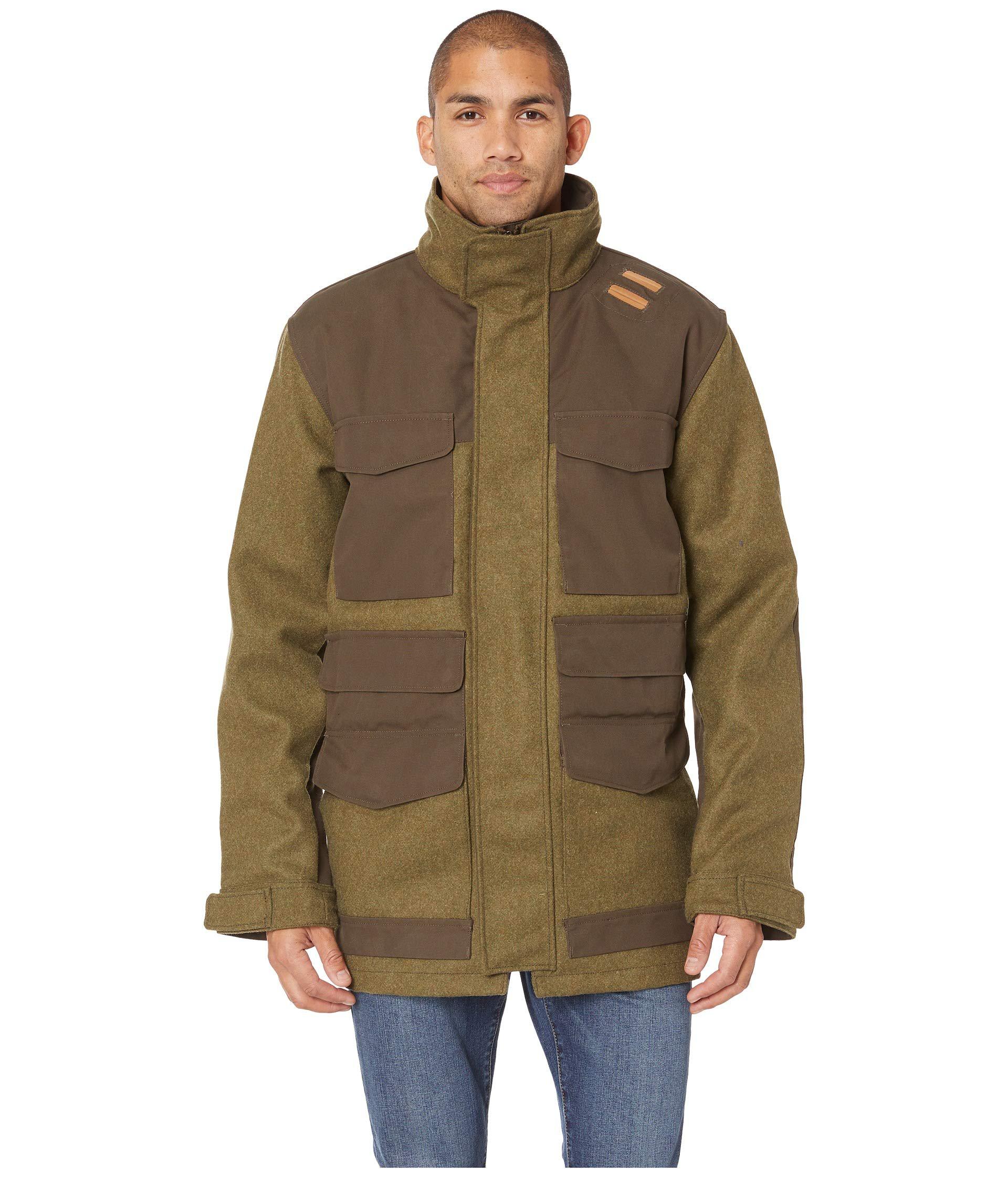 Fjallraven Leather Forest Jacket No. 3 (dark Olive) Men's Jacket in