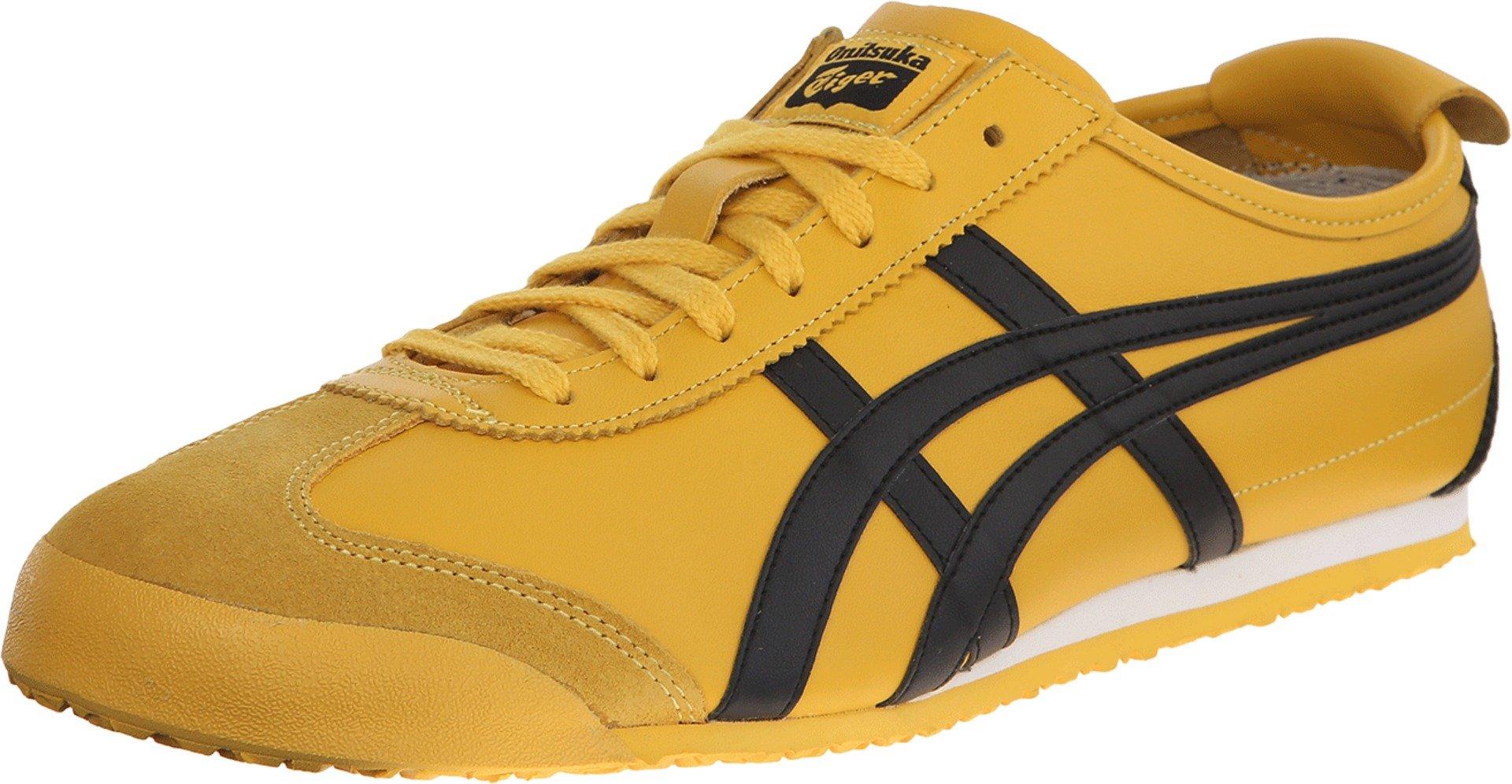 Onitsuka Tiger Mexico 66 Leather and Suede Low-Top Sneakers in Yellow ...