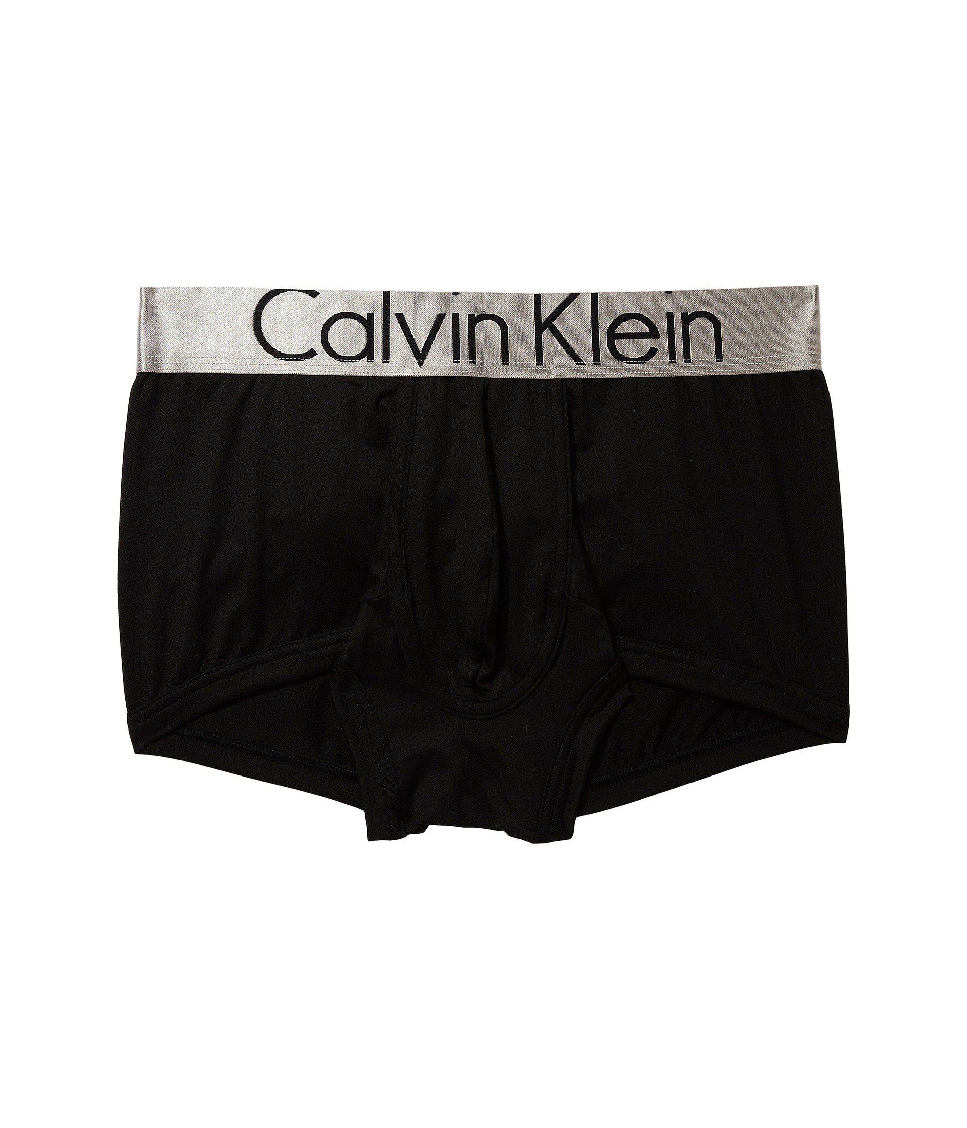 Calvin Klein Synthetic Steel Micro 3pack Low Rise Trunk in Black for