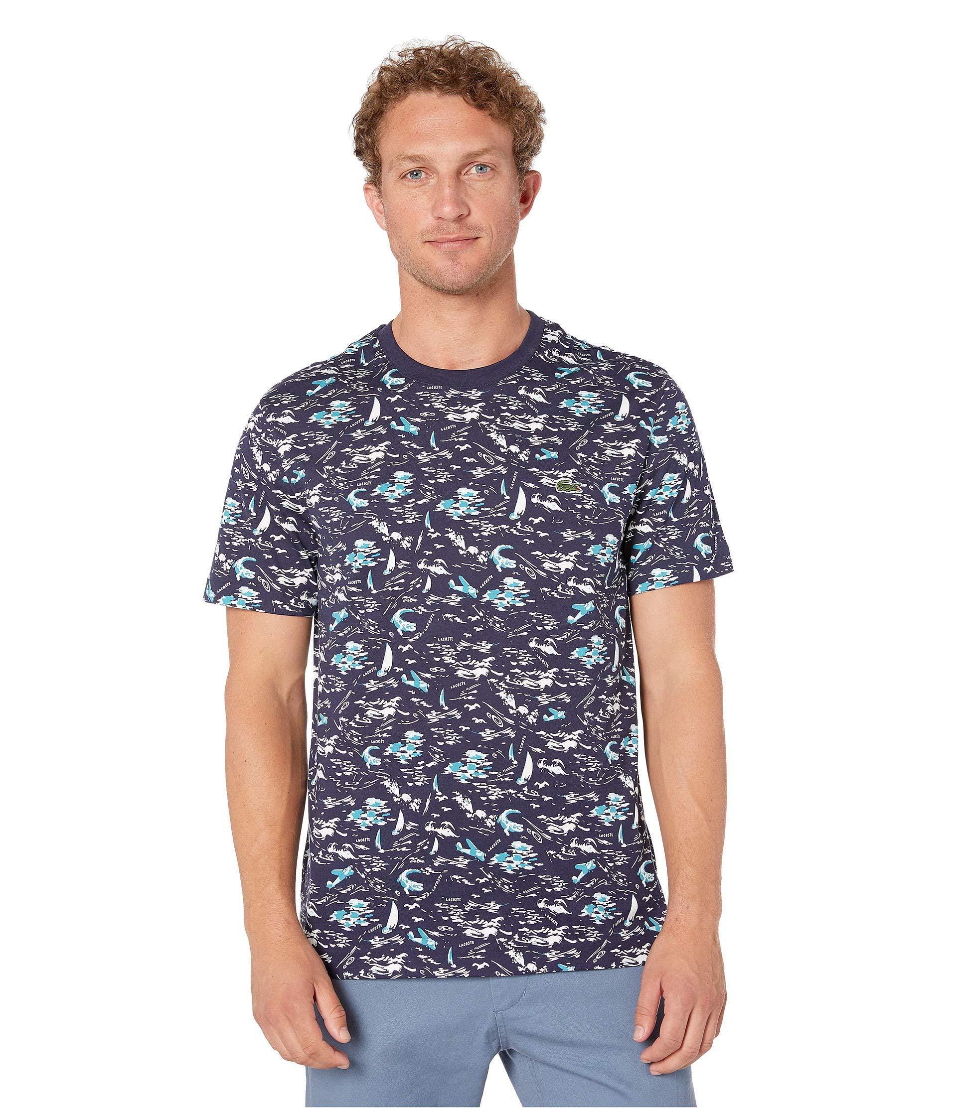 lacoste printed shirts