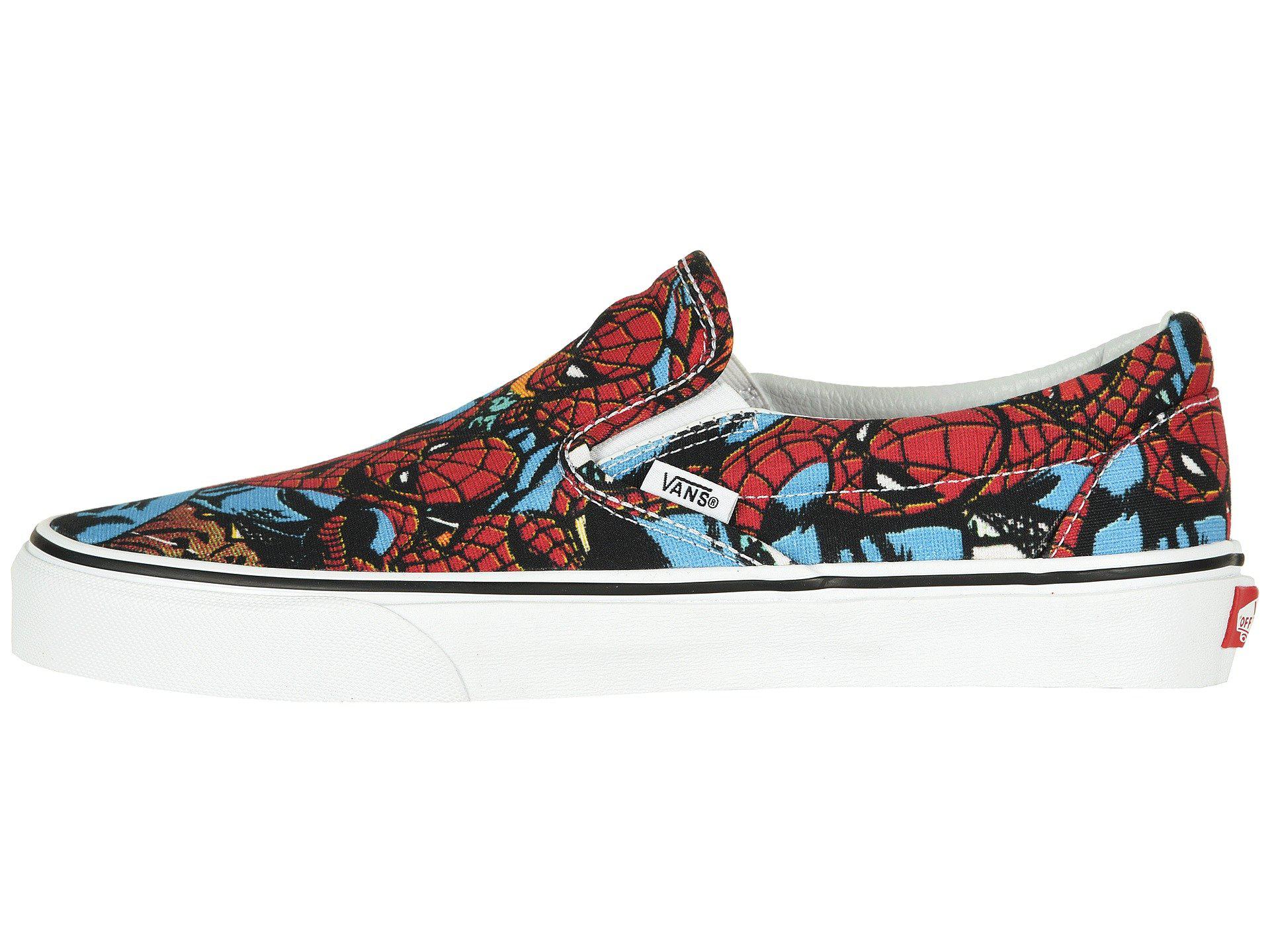 marvel slip on vans
