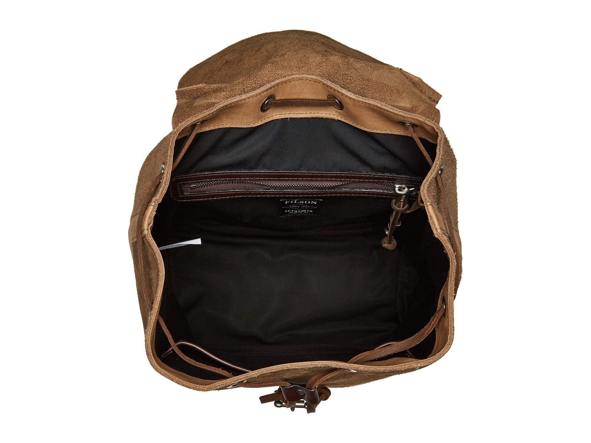 Filson Small Rugged Suede Backpack (canteen Brown) Backpack Bags for