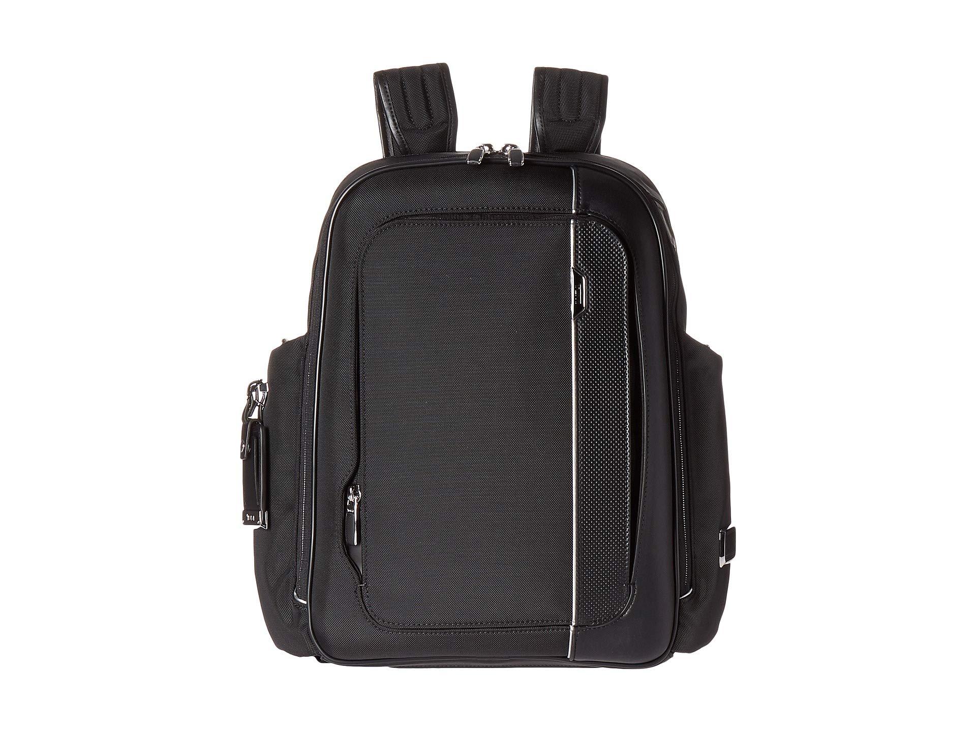Tumi Leather Arrive Larson Backpack in Black for Men - Lyst