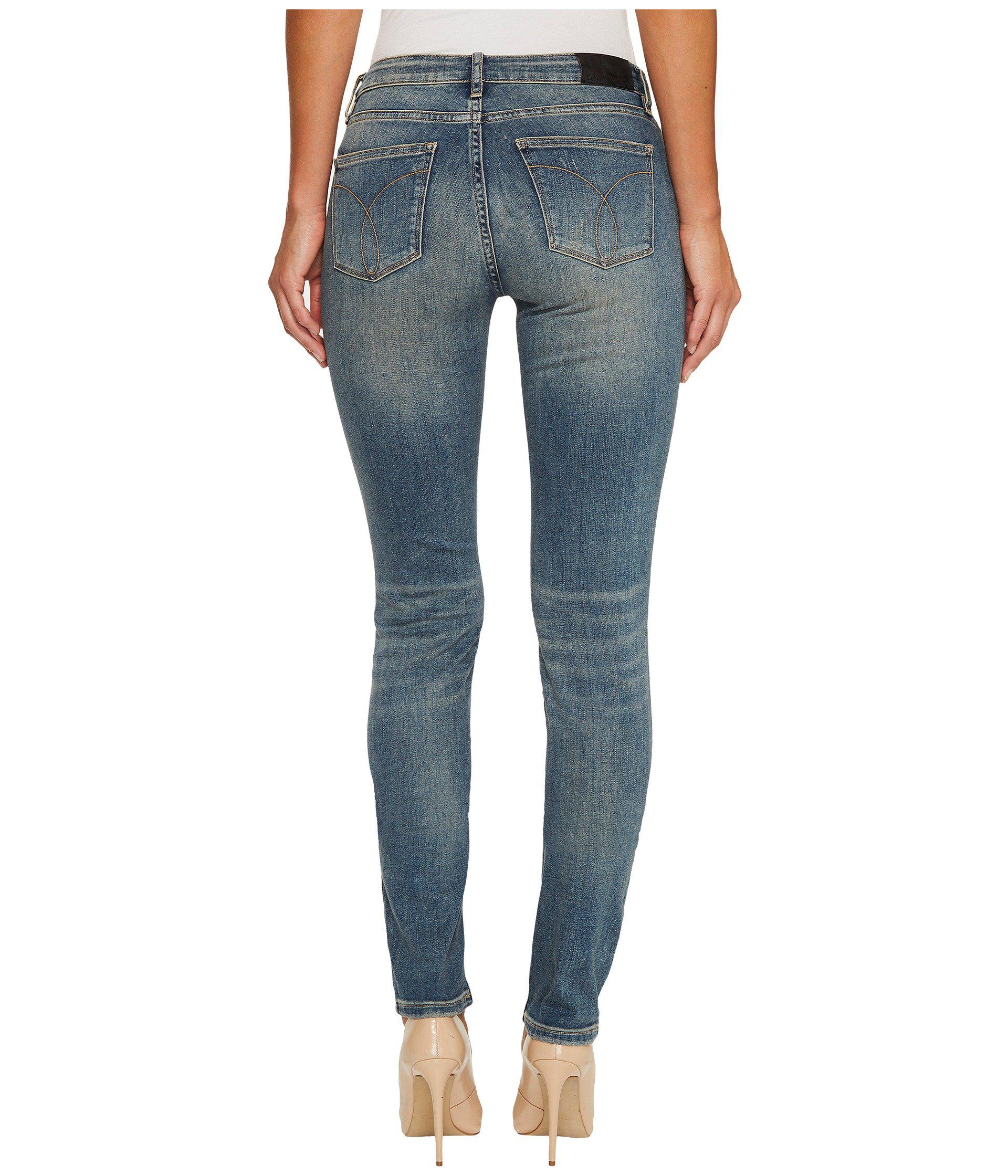 Calvin Klein Denim Ultimate Skinny Jeans In Tinted Dust Wash in Blue - Lyst