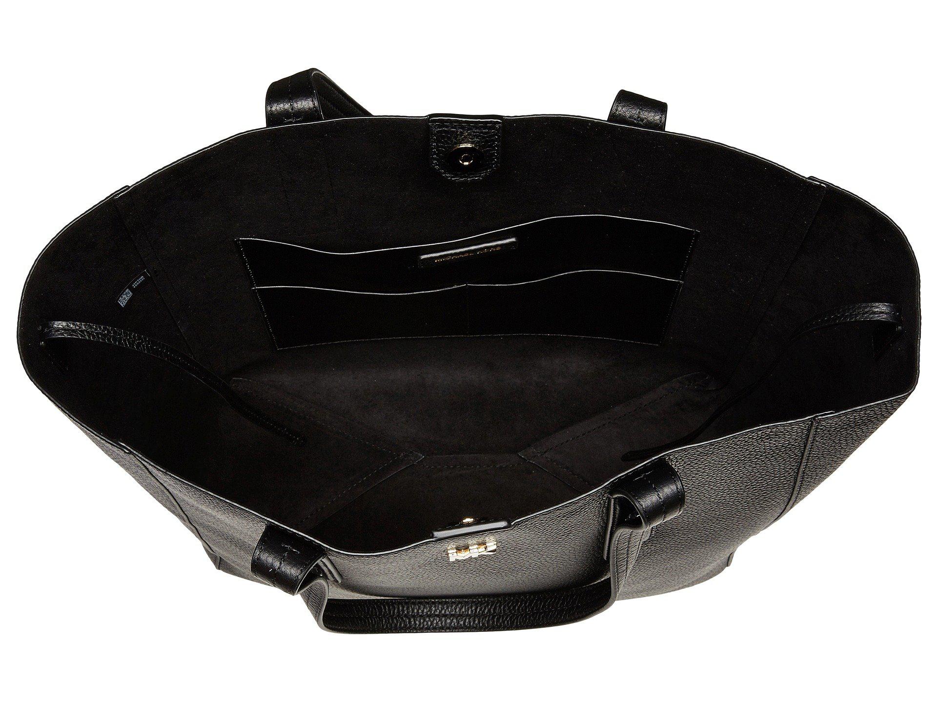MICHAEL Michael Kors Leather Junie Large Tote (fawn) Tote Handbags in Black  | Lyst