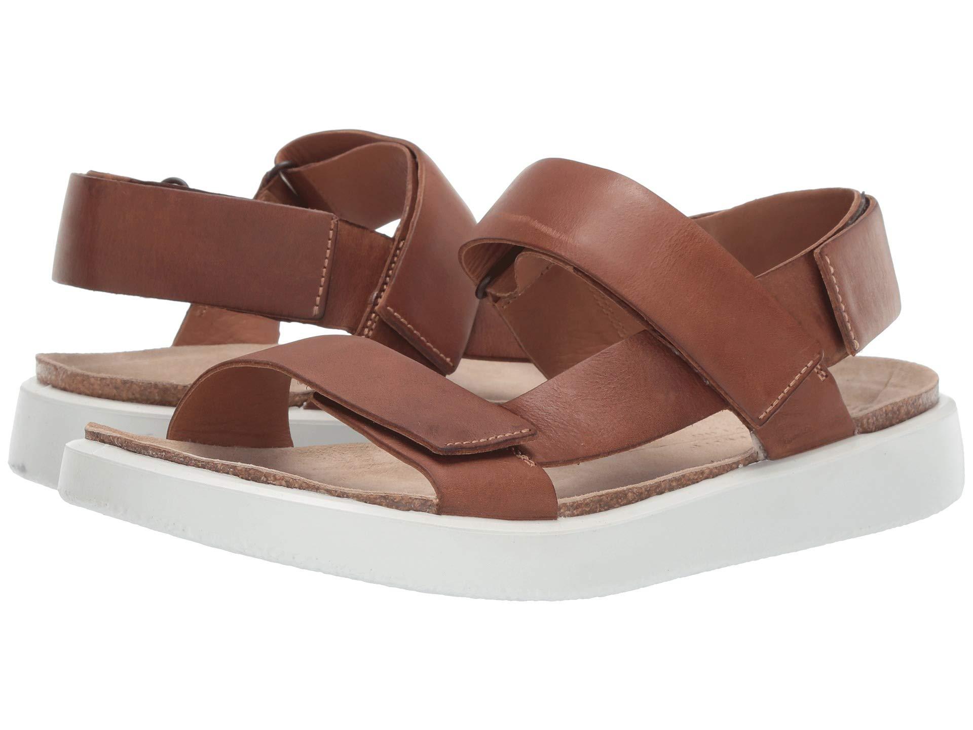 ecco brown leather sandals
