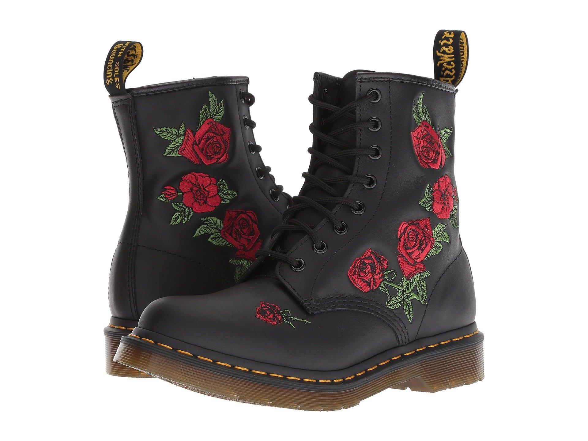 black & red 1460 vonda boots