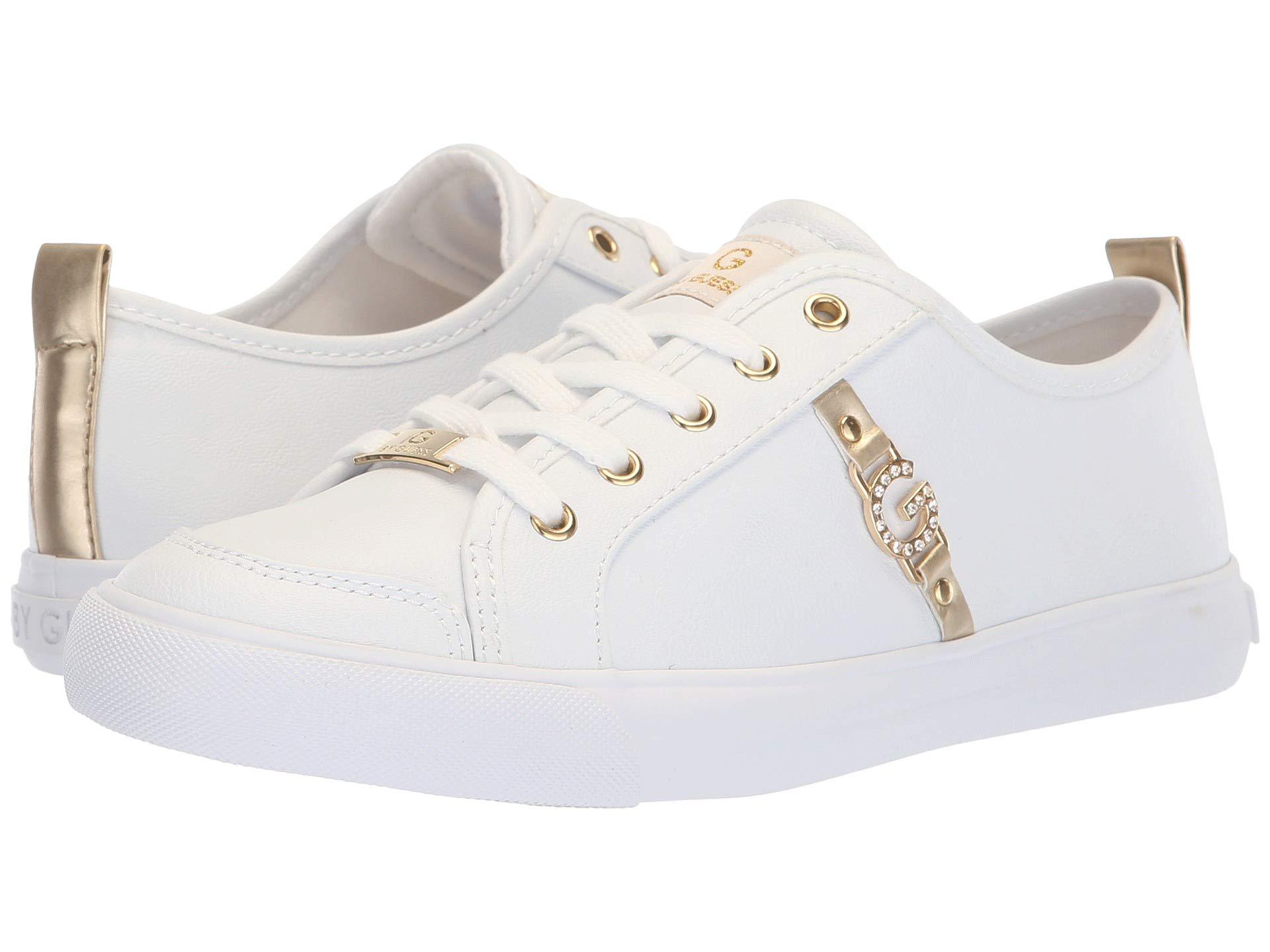 G Guess Banx2 (white/gold/gold) Women's Shoes | Lyst