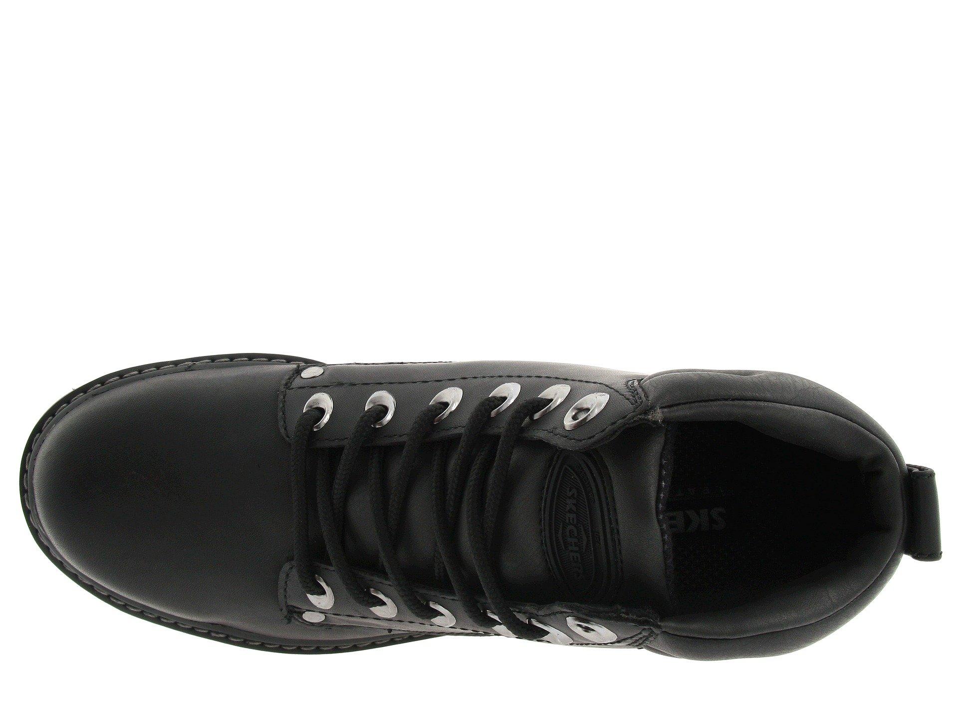 Skechers Leather Pilot in Black for Men - Save 31% | Lyst