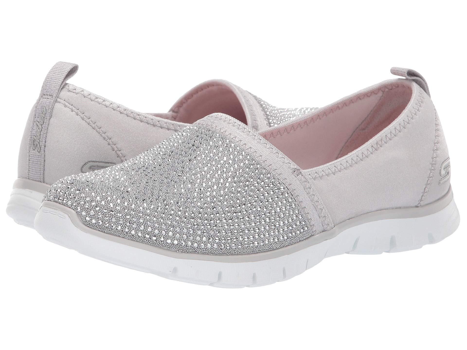 skechers shoes womens silver