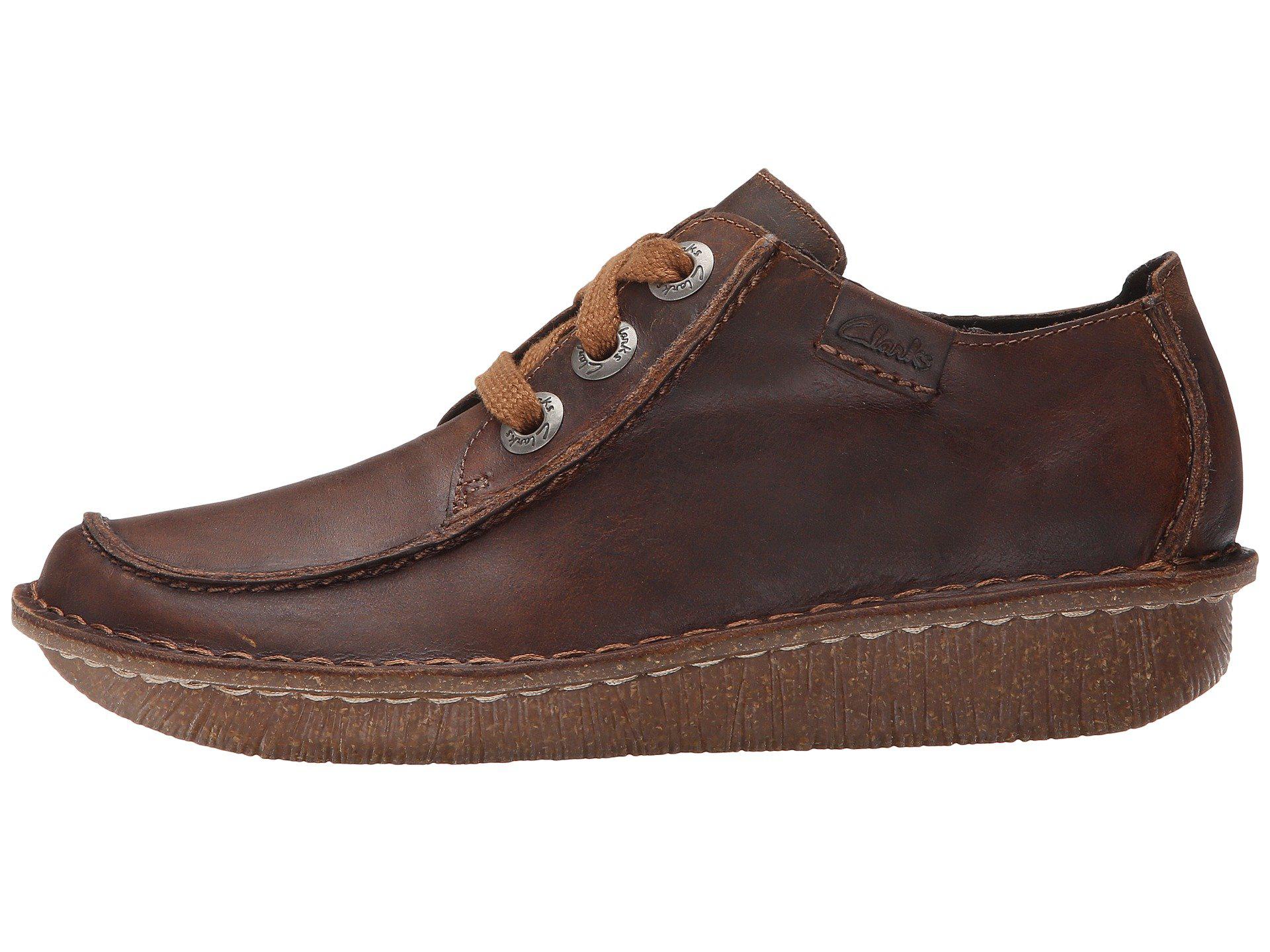 Clarks Funny Dream (brown Leather) Women's Lace Casual Shoes | Lyst