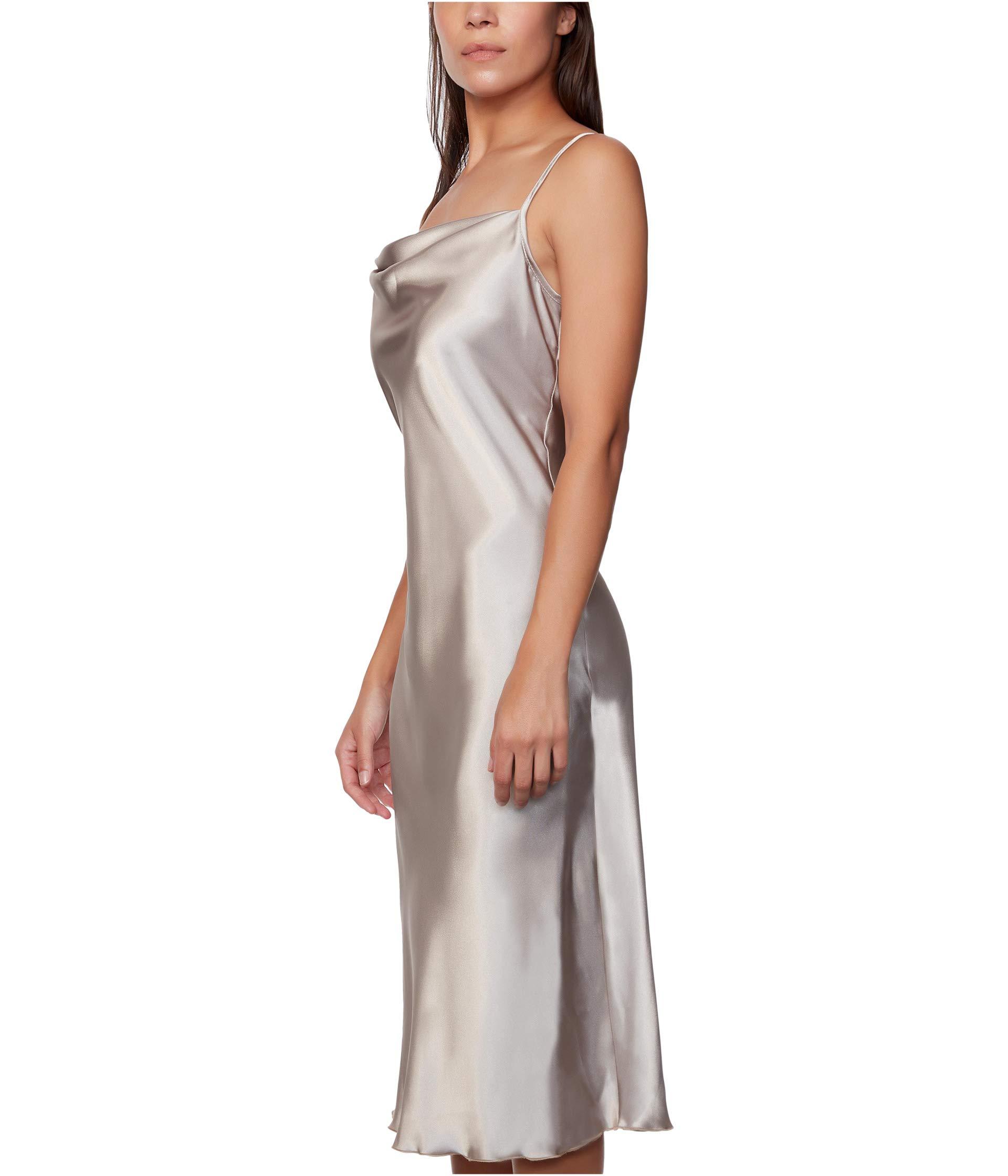 Bebe Satin Slip Dress Lyst