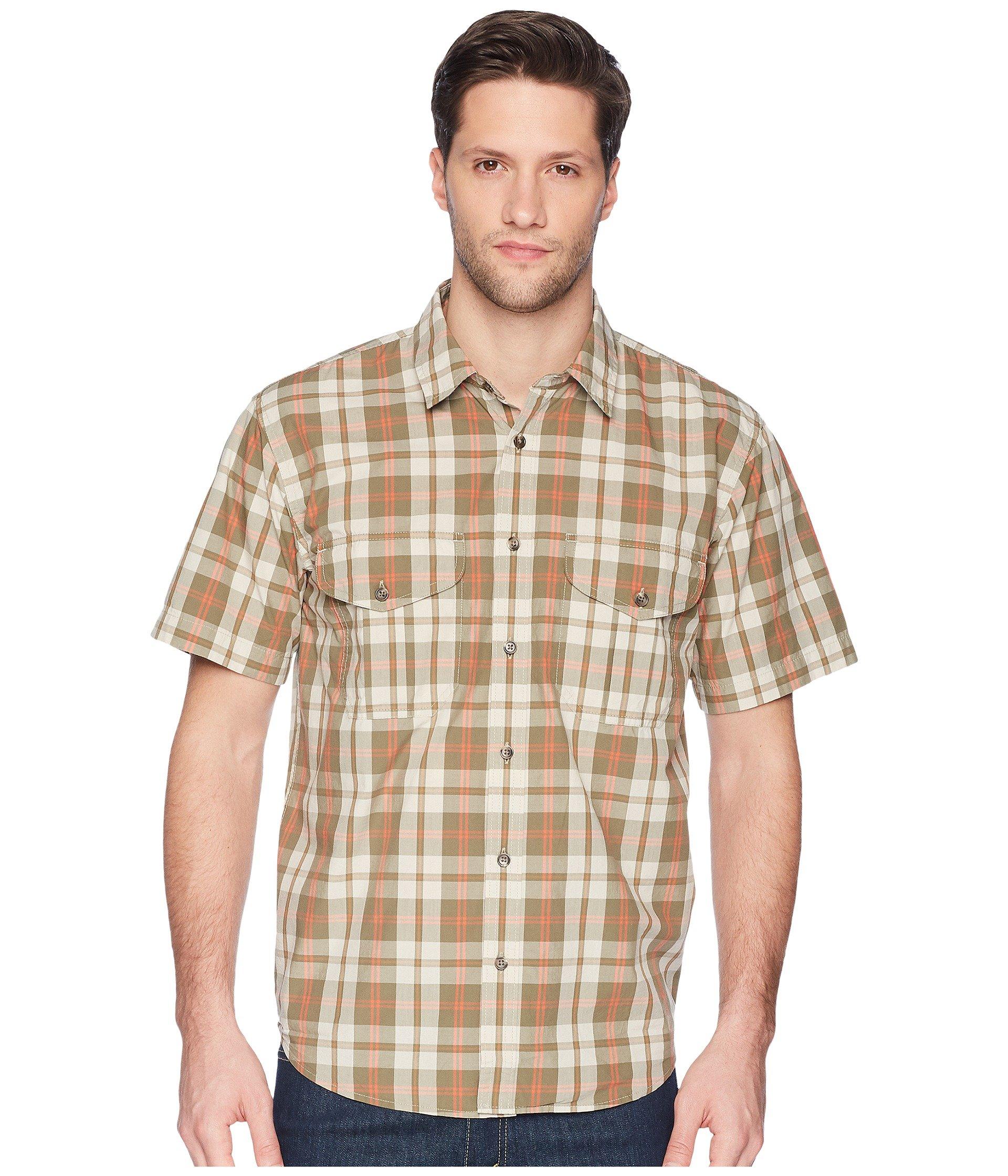Filson Short Sleeve Feather Cloth Shirt in Brown for Men - Lyst