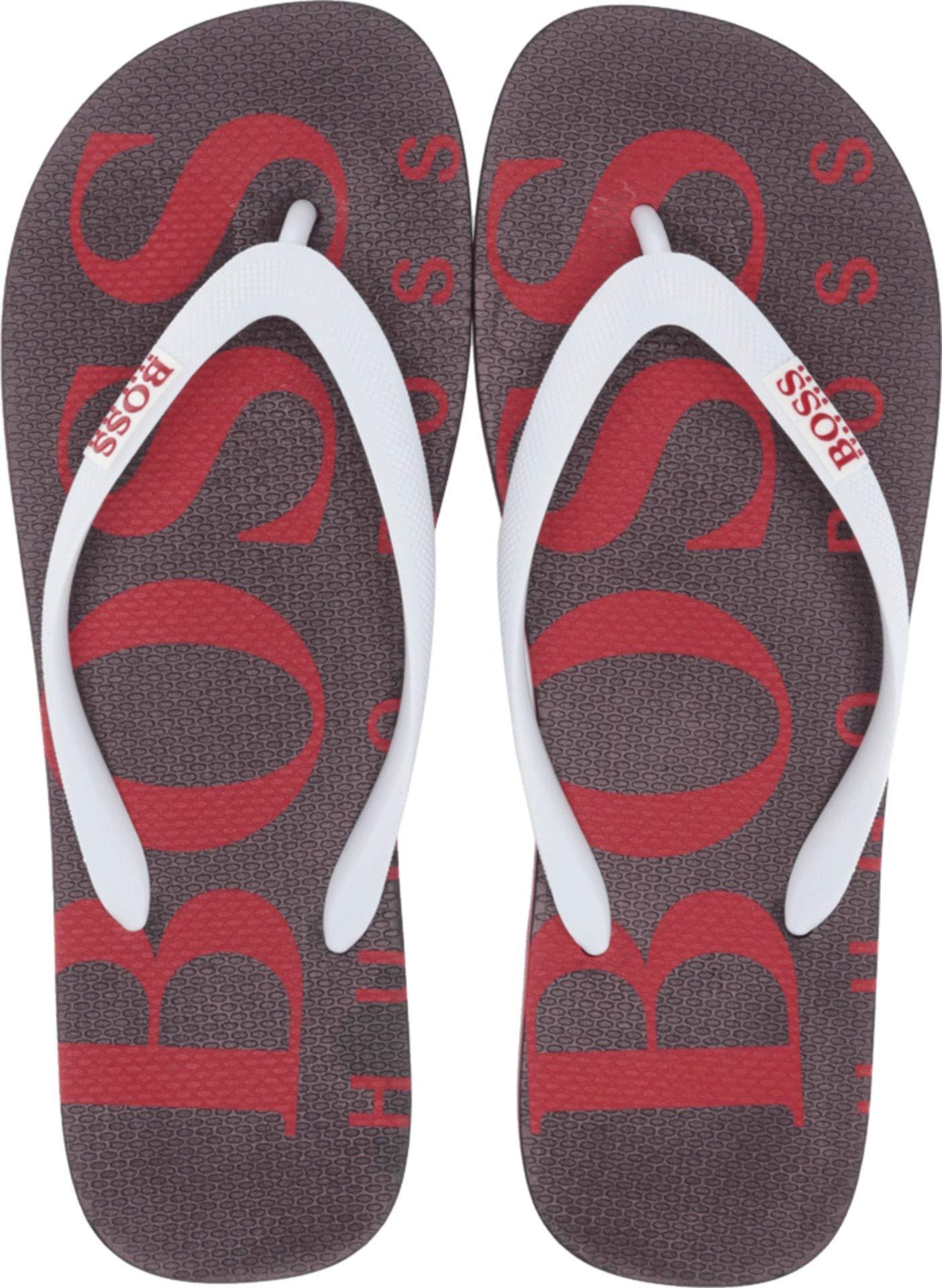 BOSS Synthetic Wave Thong Rubber Sandal Flip-flop in Red for Men - Save ...