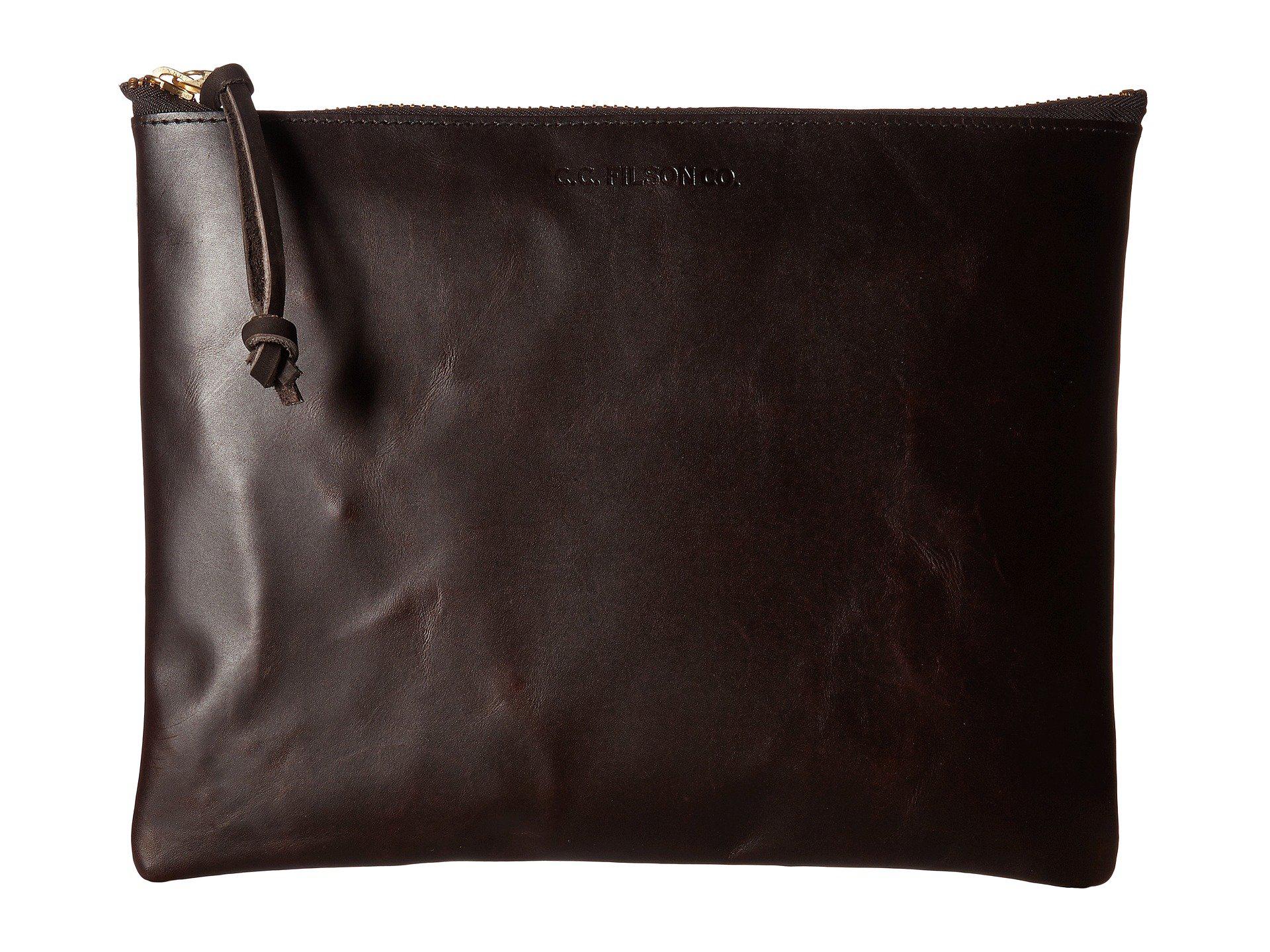 large leather pouch bag