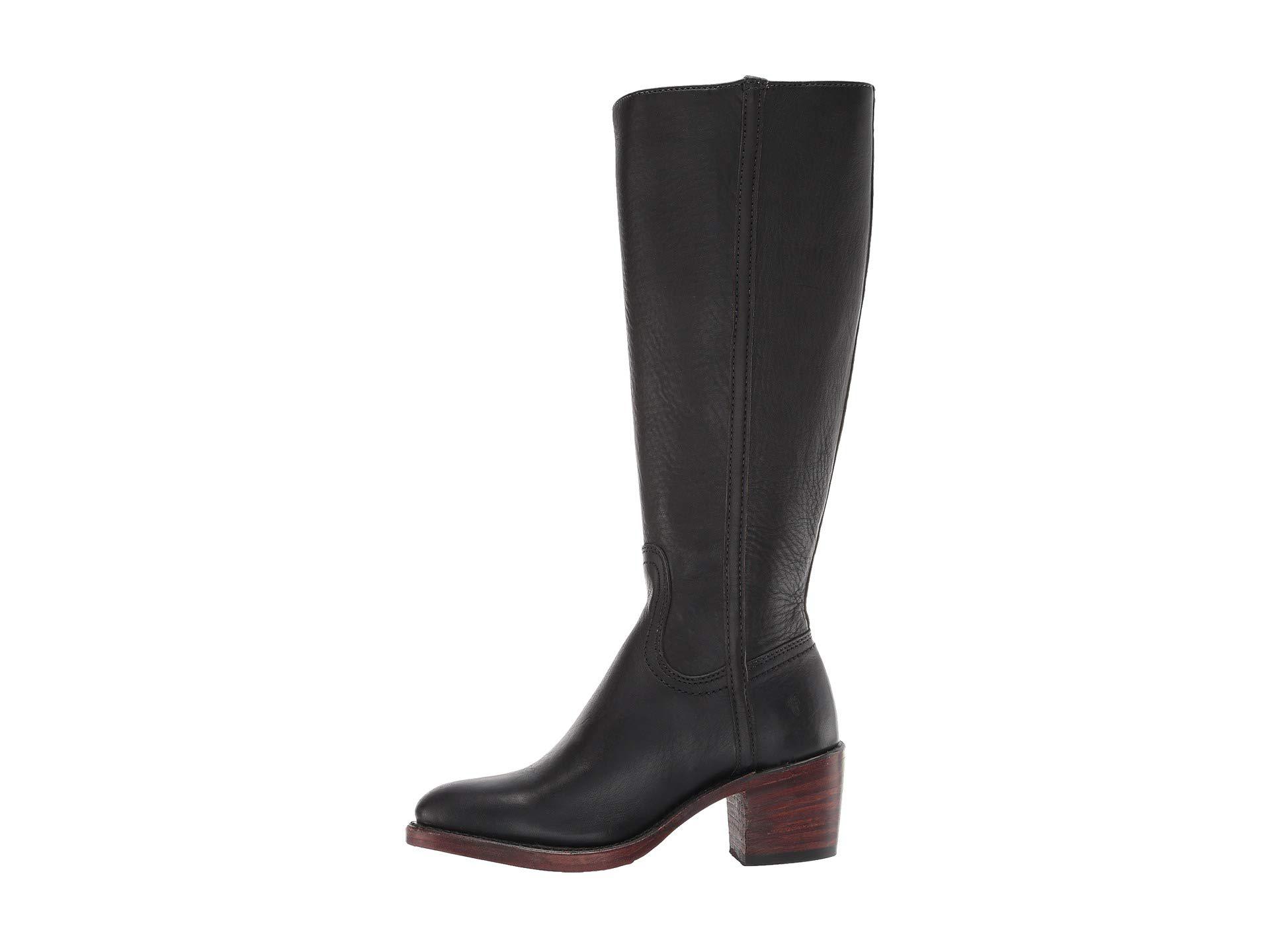 frye addison tall zip black