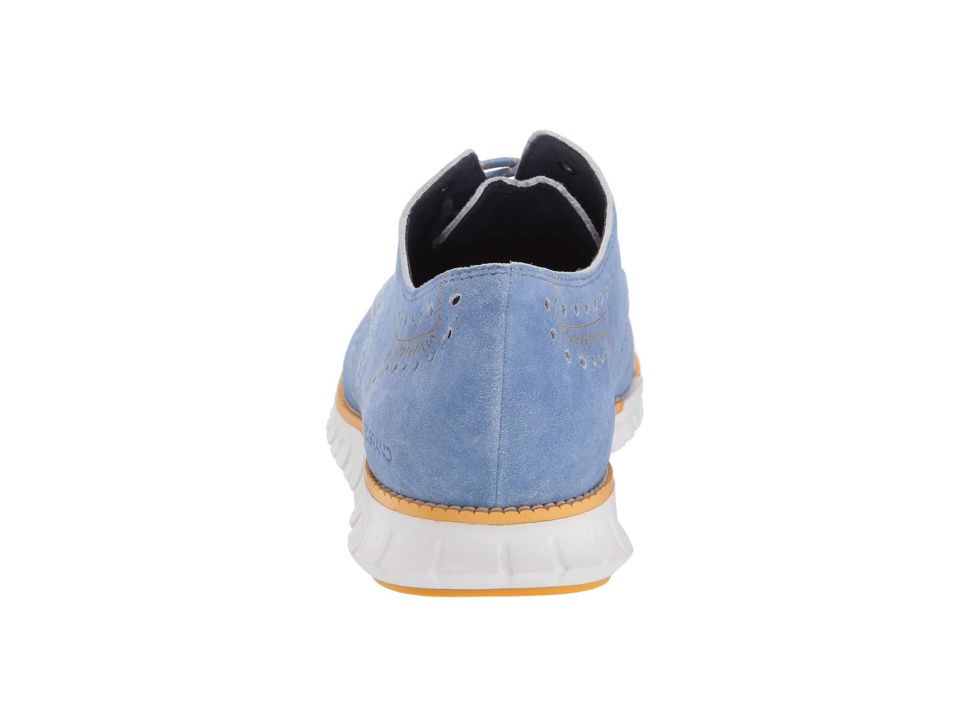 cole haan zerogrand wingtip blue