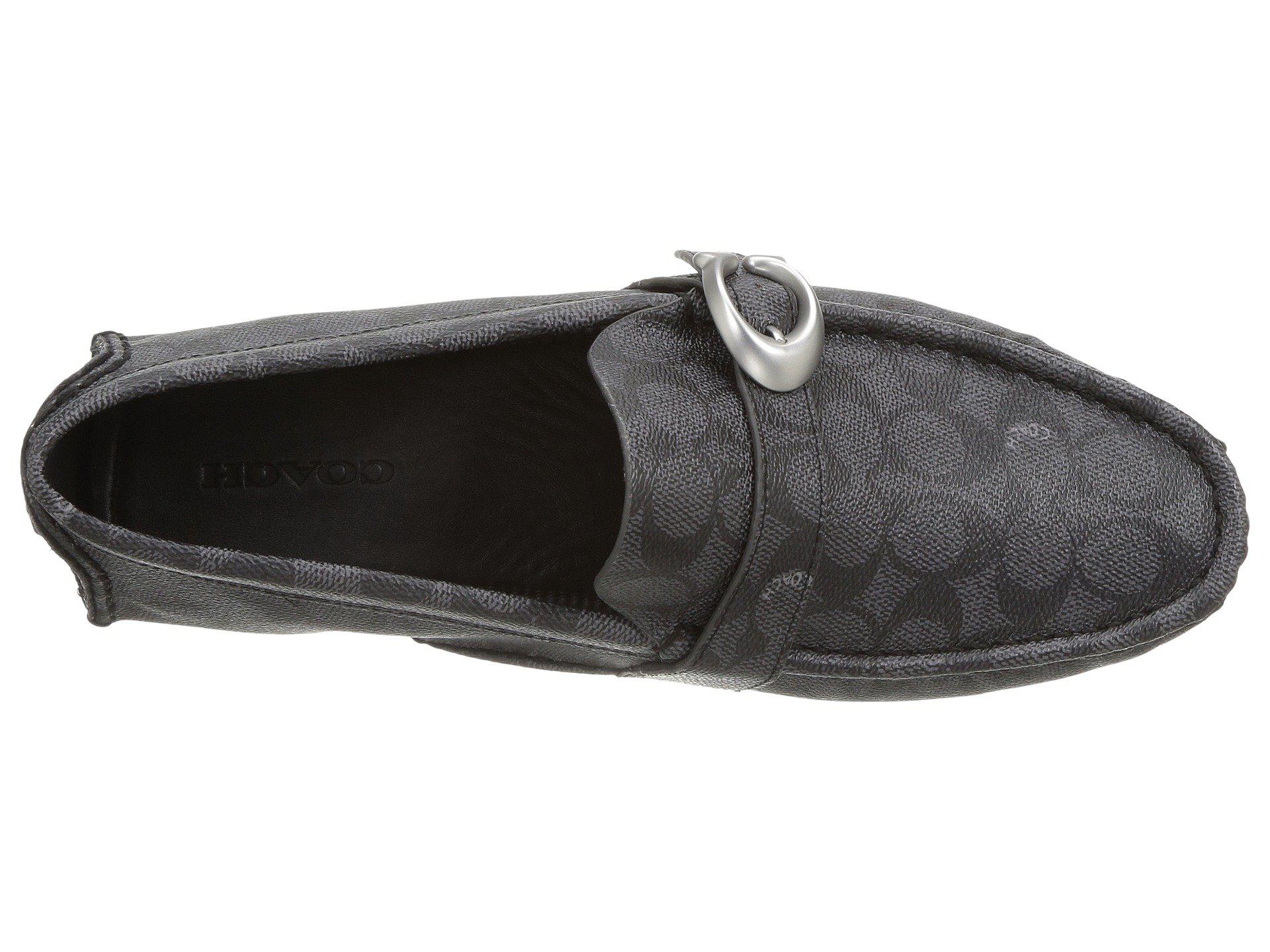 coach signature buckle loafer