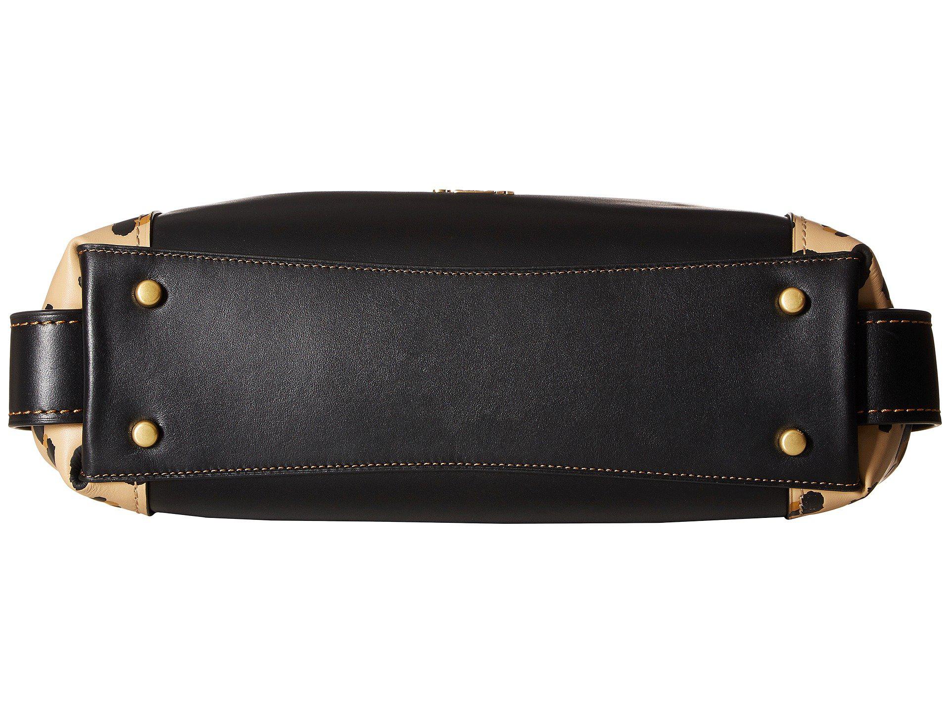 edie shoulder bag 31 with blocked leopard print