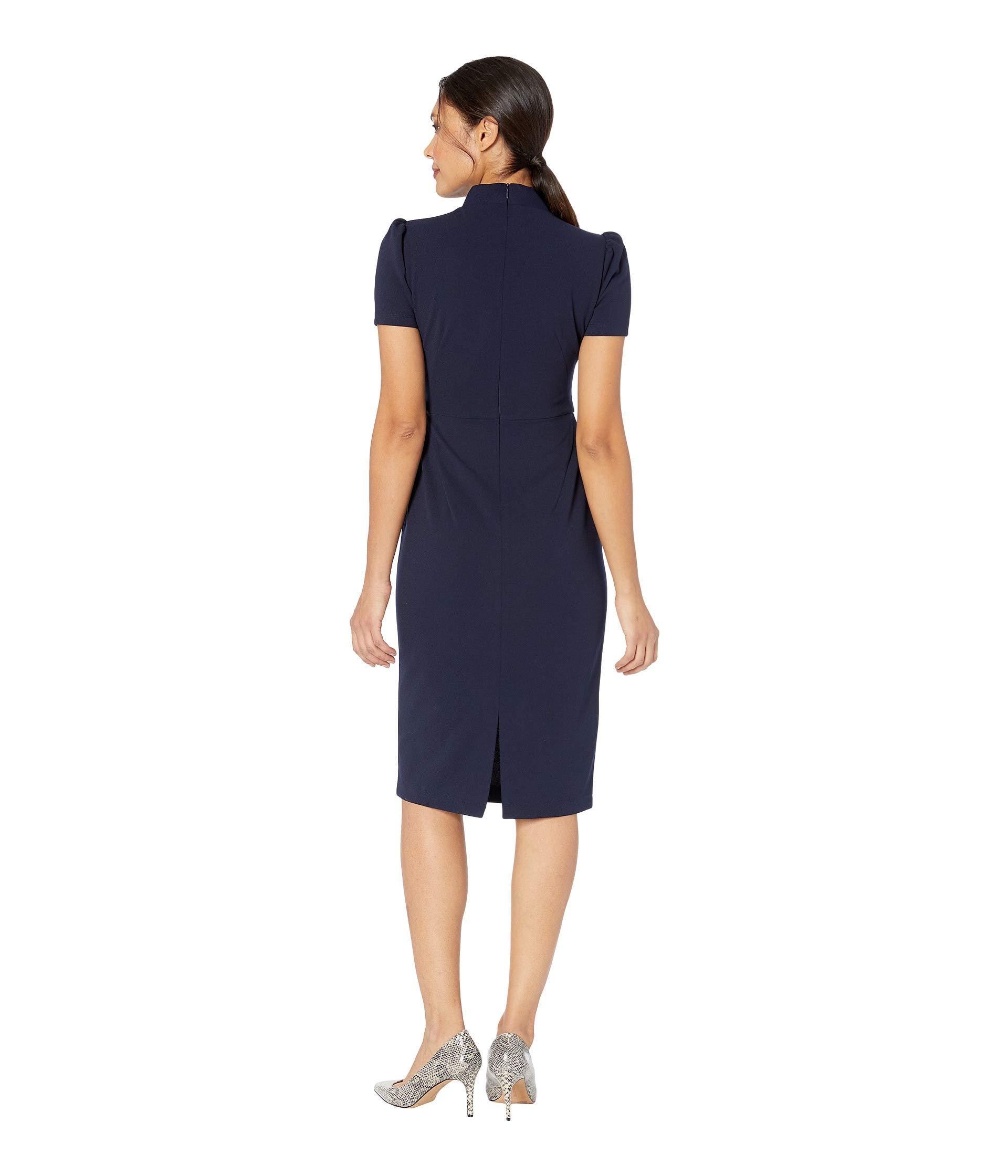 maggy london tie front midi dress