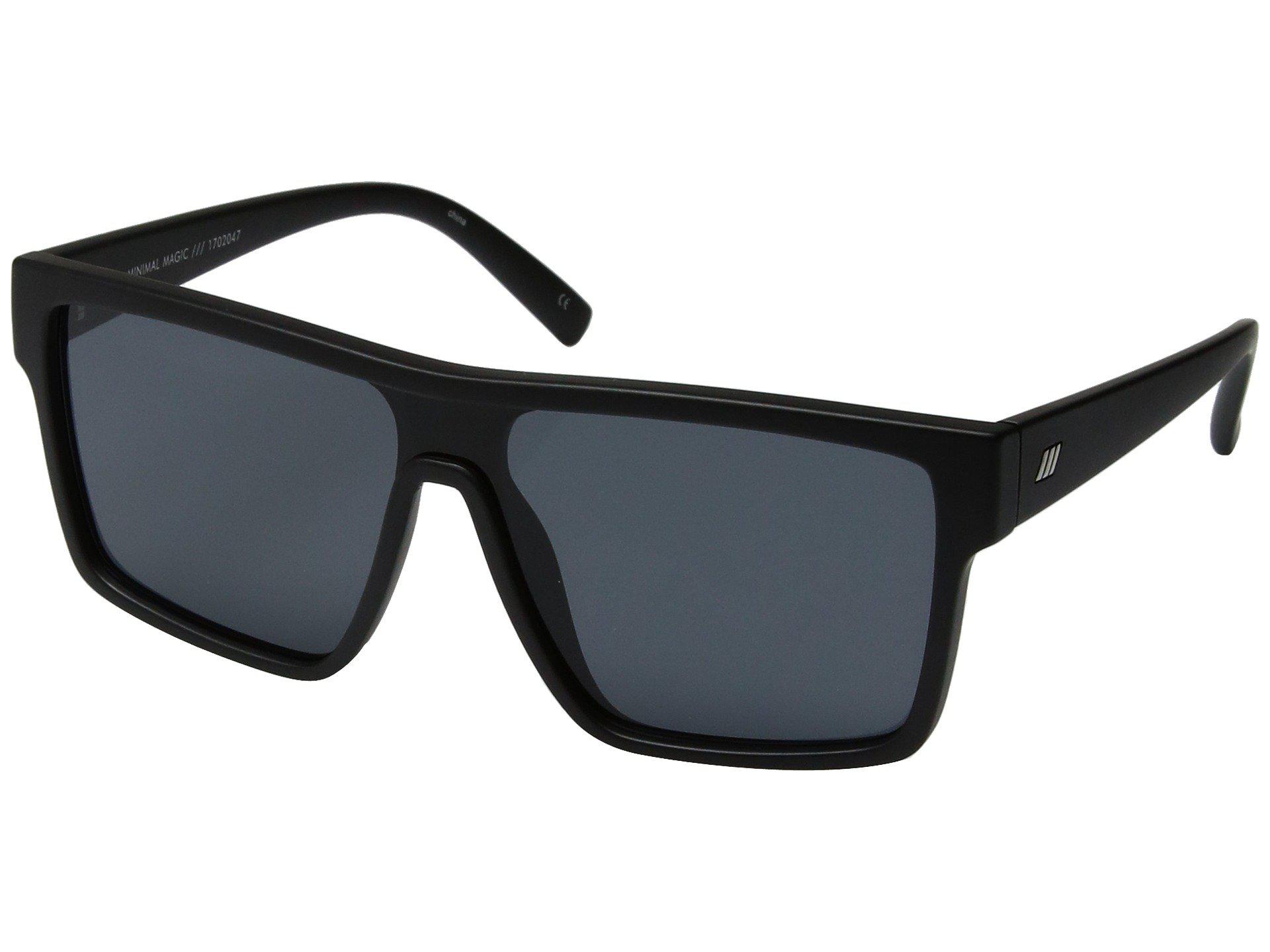 Le Specs Minimal Magic Matte Black Sunglasses for Men Lyst