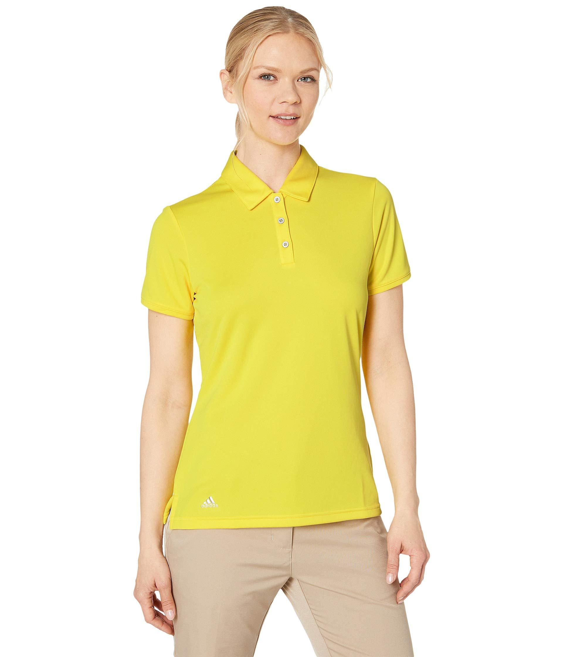 adidas Originals Performance Short Sleeve Polo in Yellow ...