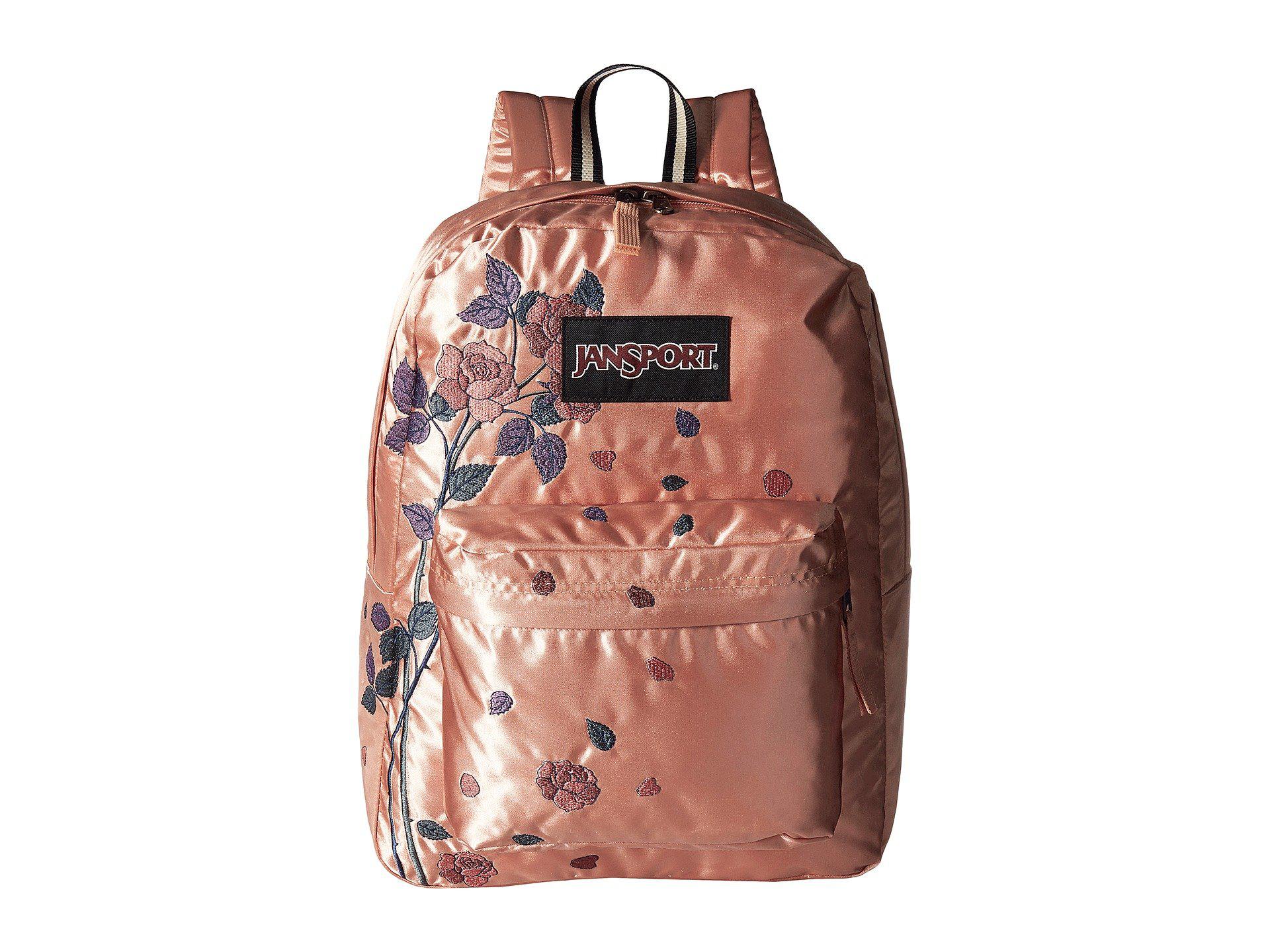 satin jansport backpack