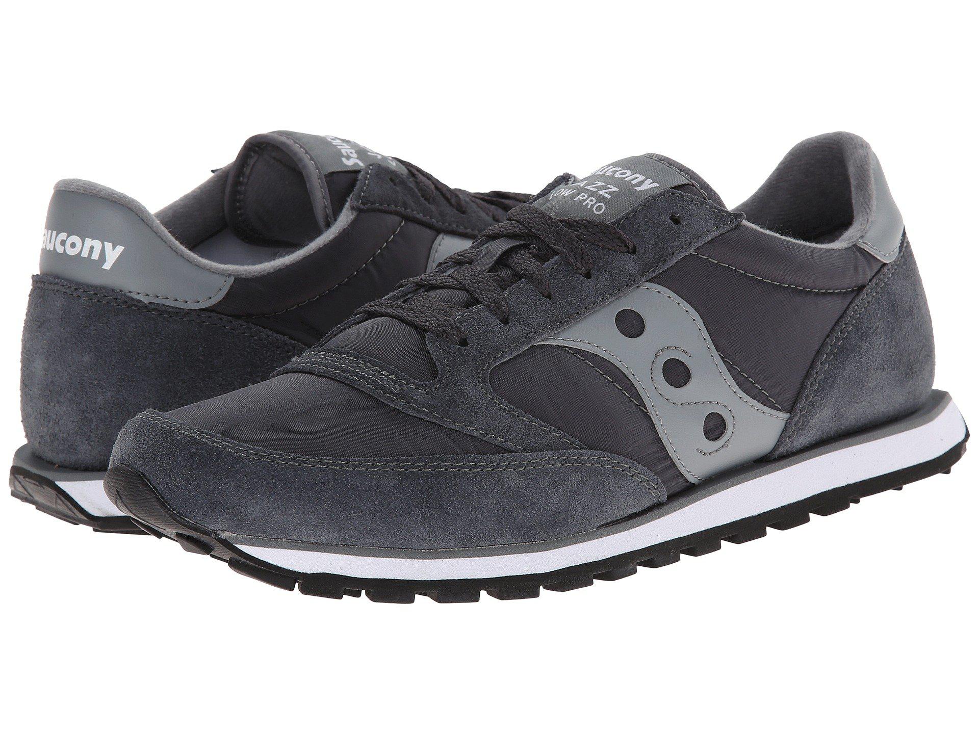 Saucony Synthetic Jazz Low Pro (grey/white) Men's Classic Shoes in Charcoal/Grey  (Gray) for Men | Lyst