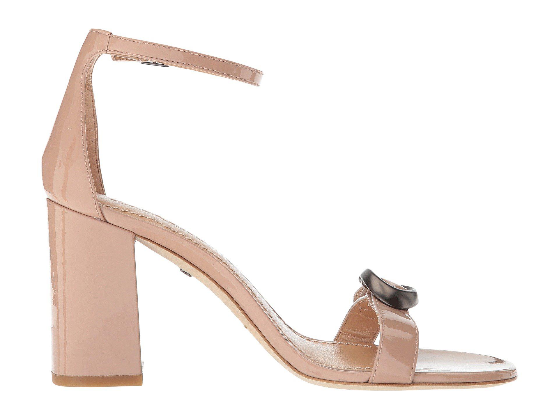 coach maya signature buckle dress sandals
