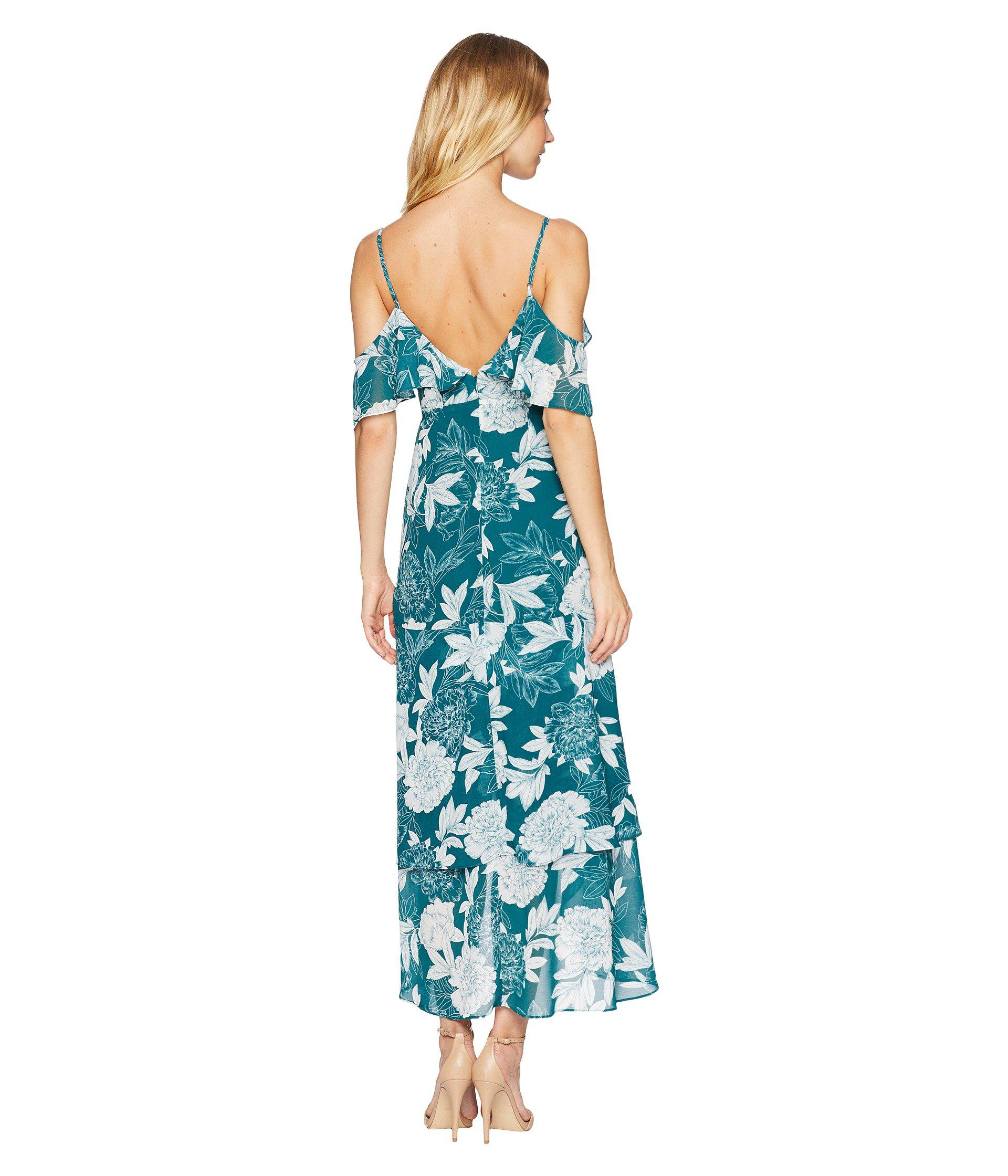 bardot floral party dress