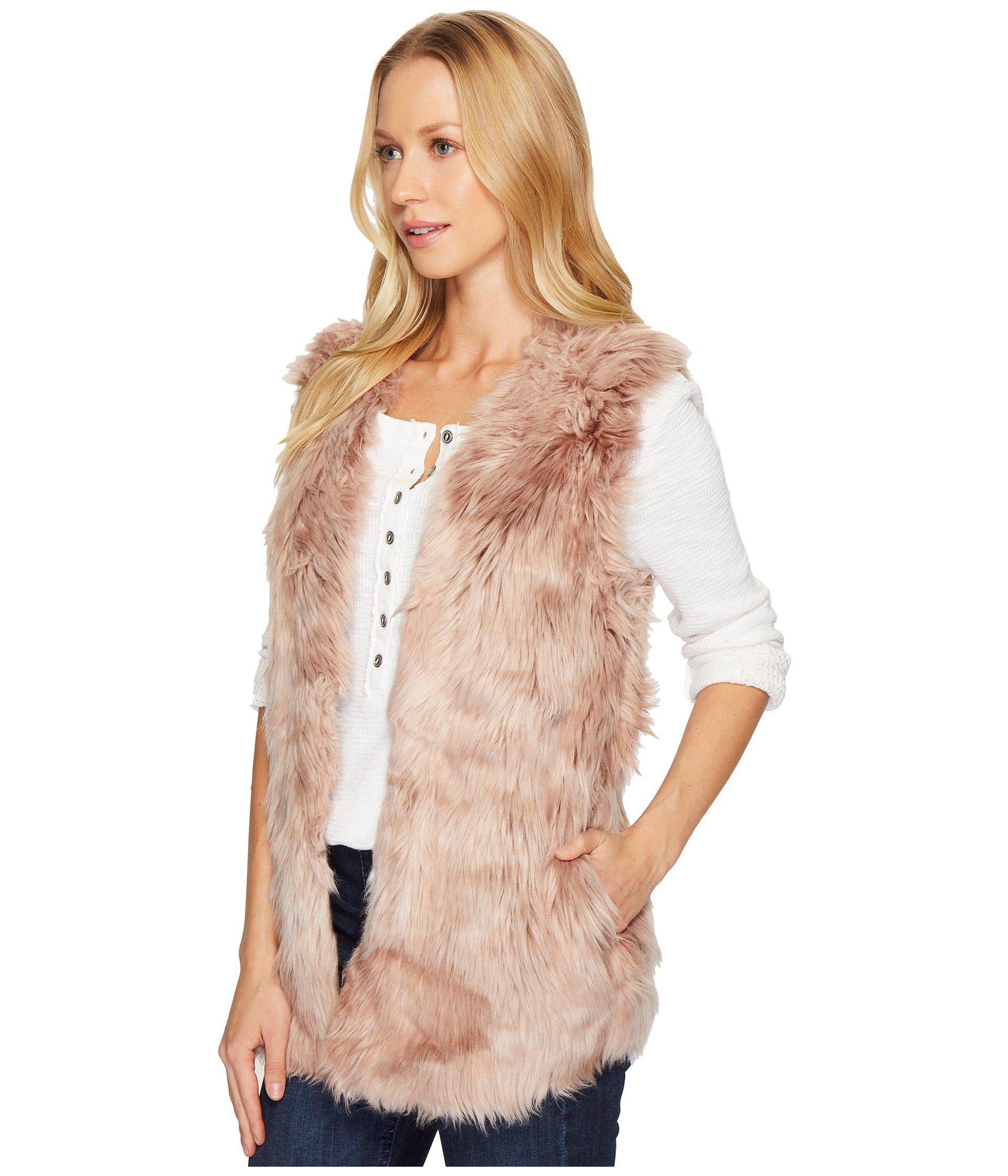 dylan hooded faux fur jacket