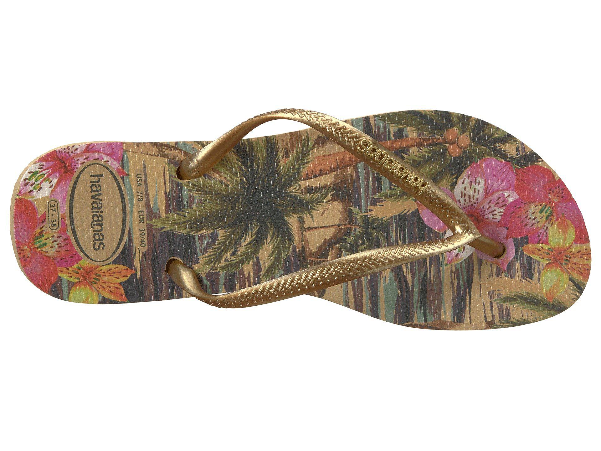 havaianas slim tropical ivory