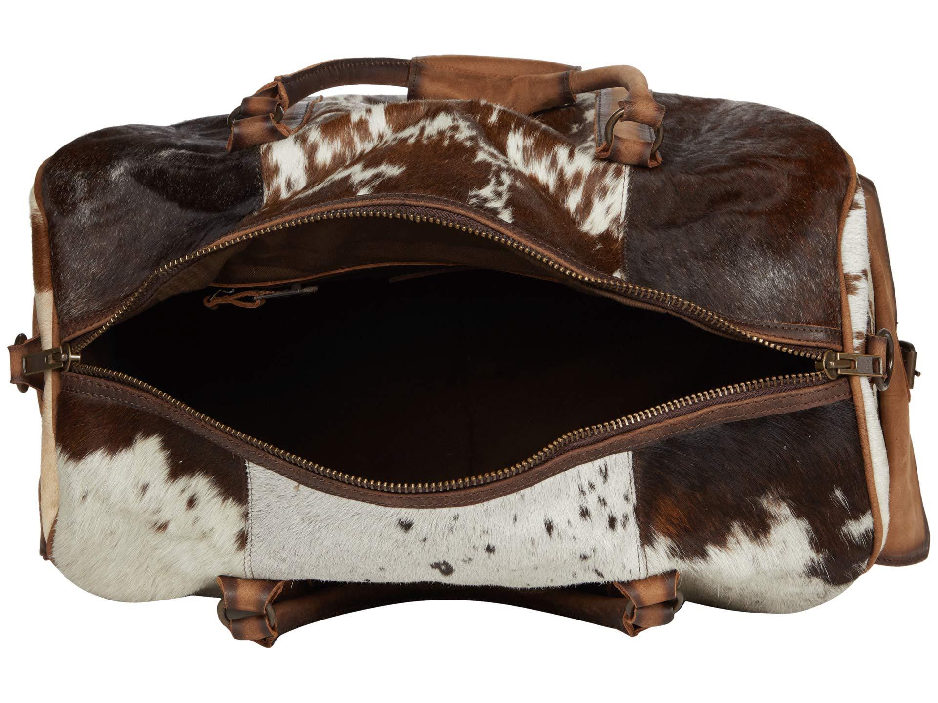 cowhide duffle bag