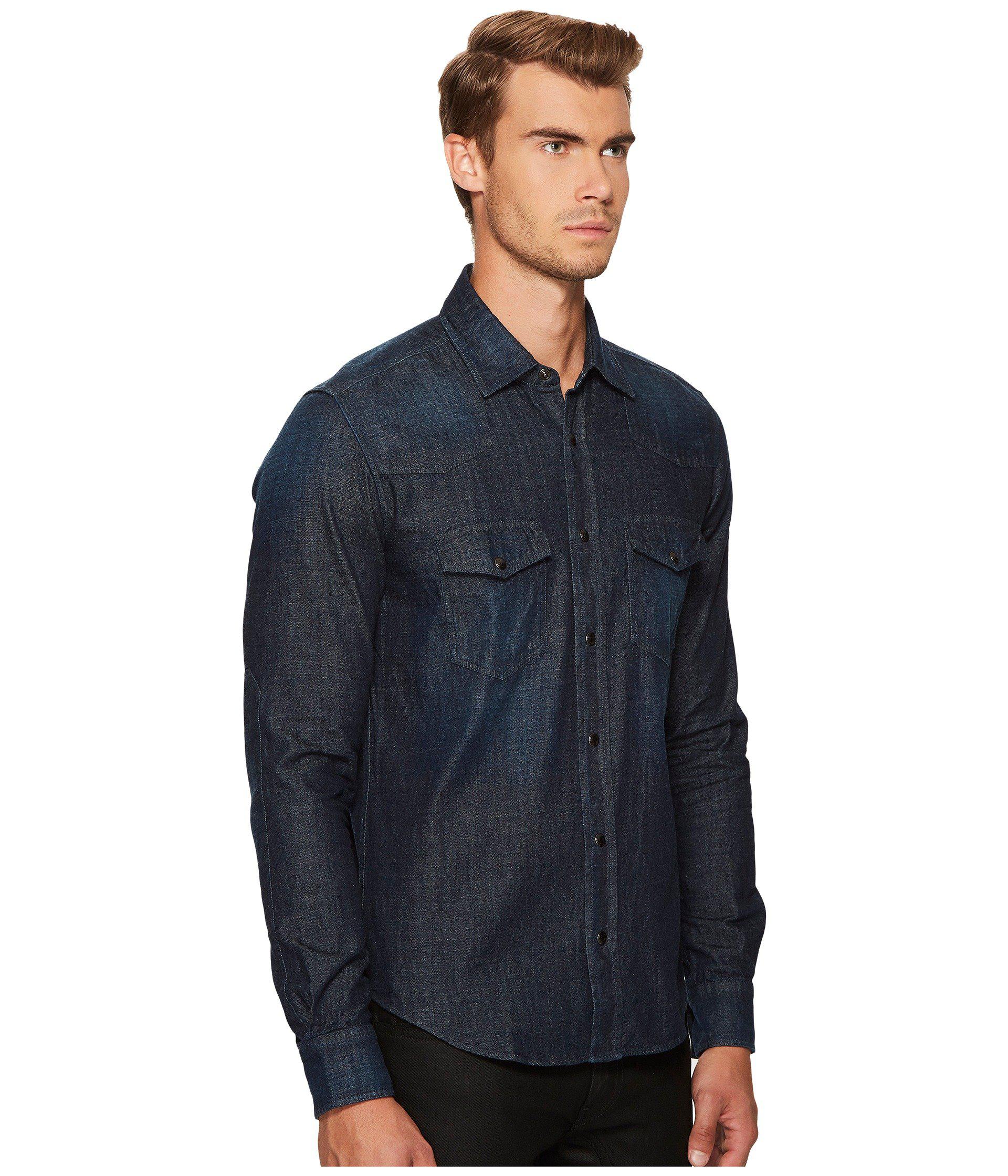 belstaff somerford denim shirt