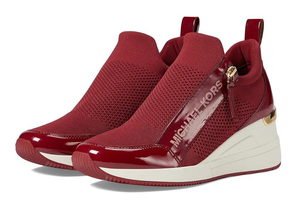 Michael kors tennis shoe womens red sale